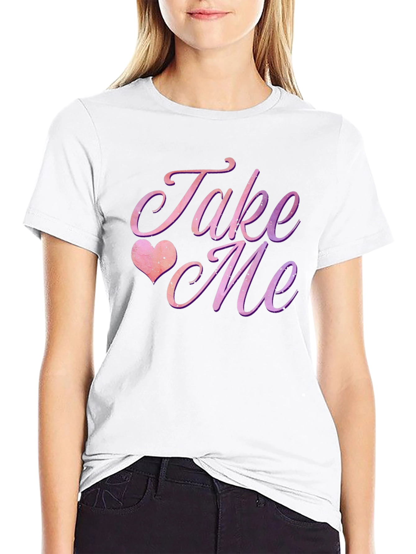 Take Me Graphic Tee - Romantic Black T-Shirt