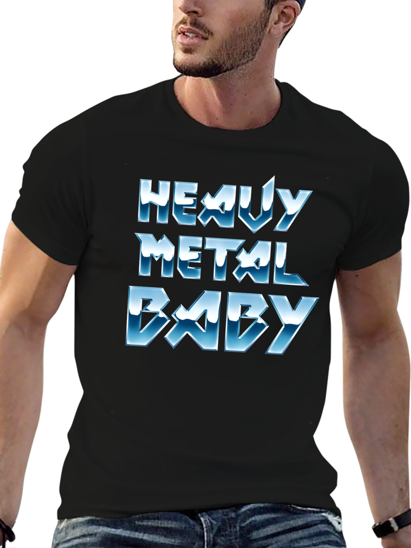 Heavy Metal Baby Black T-Shirt