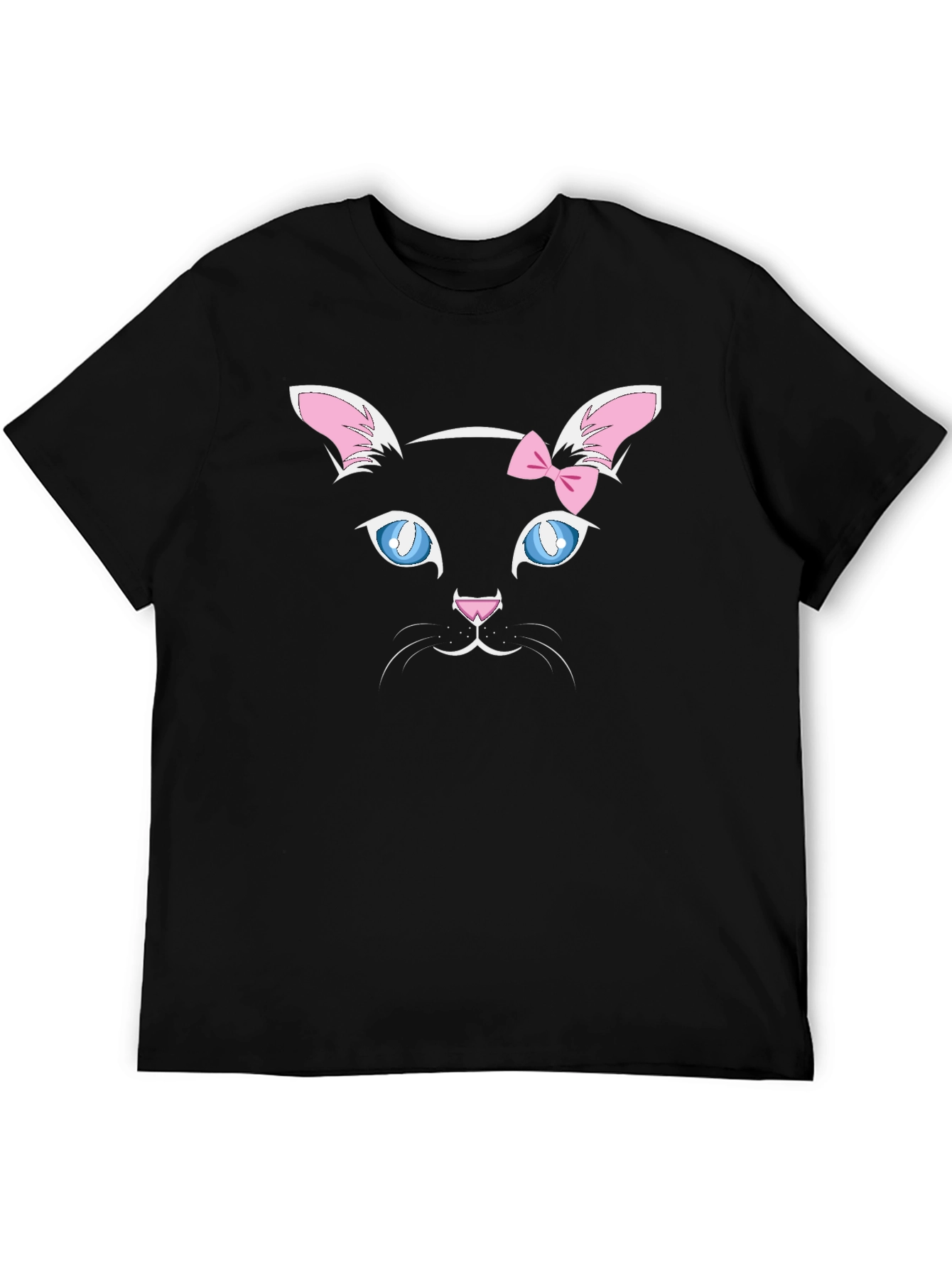 Cute Cat Face T-Shirt - Whimsical Design
