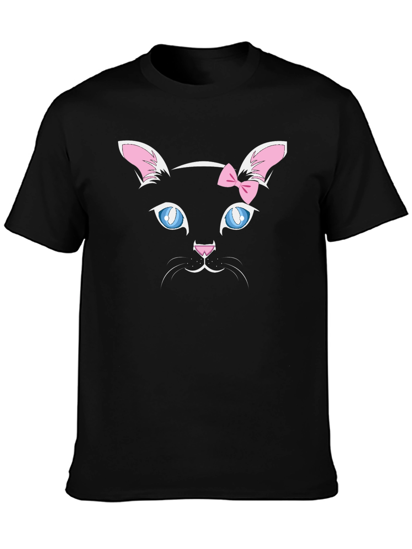 Cute Cat Face T-Shirt - Whimsical Design