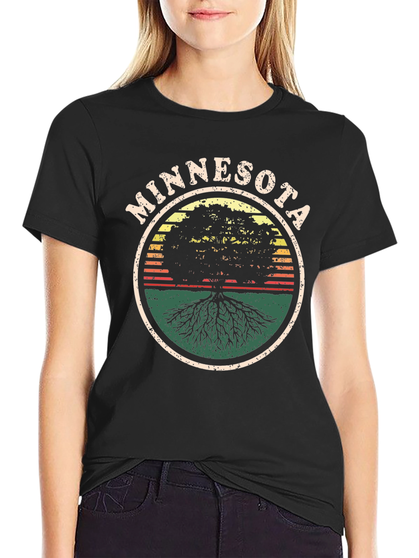 Minnesota Roots T-Shirt - Black Tee