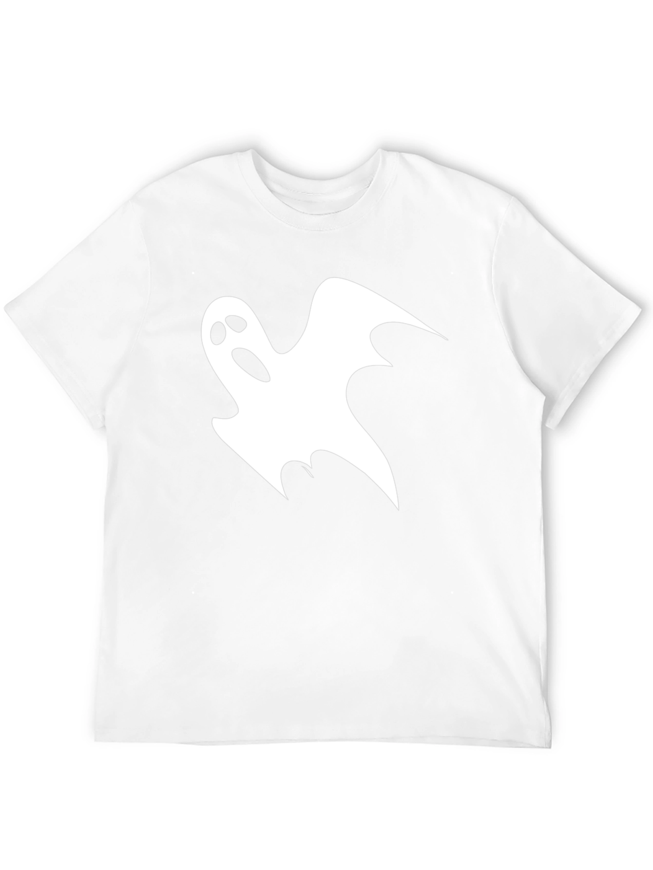 Spooky Ghost Graphic Black T-Shirt