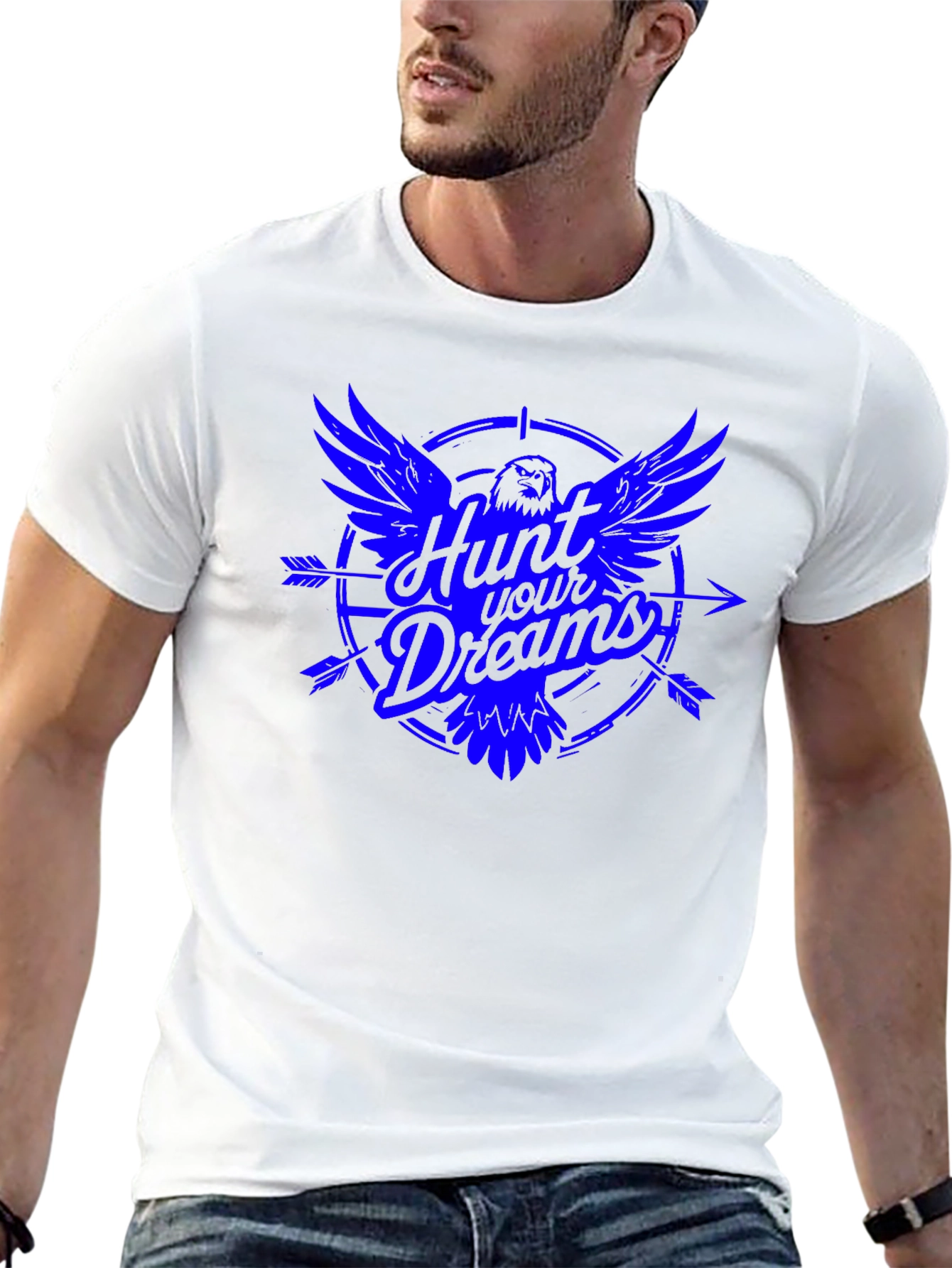 Hunt Your Dreams Graphic Tee - Mens Black T-Shirt