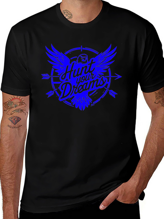 Hunt Your Dreams Graphic Tee - Mens Black T-Shirt
