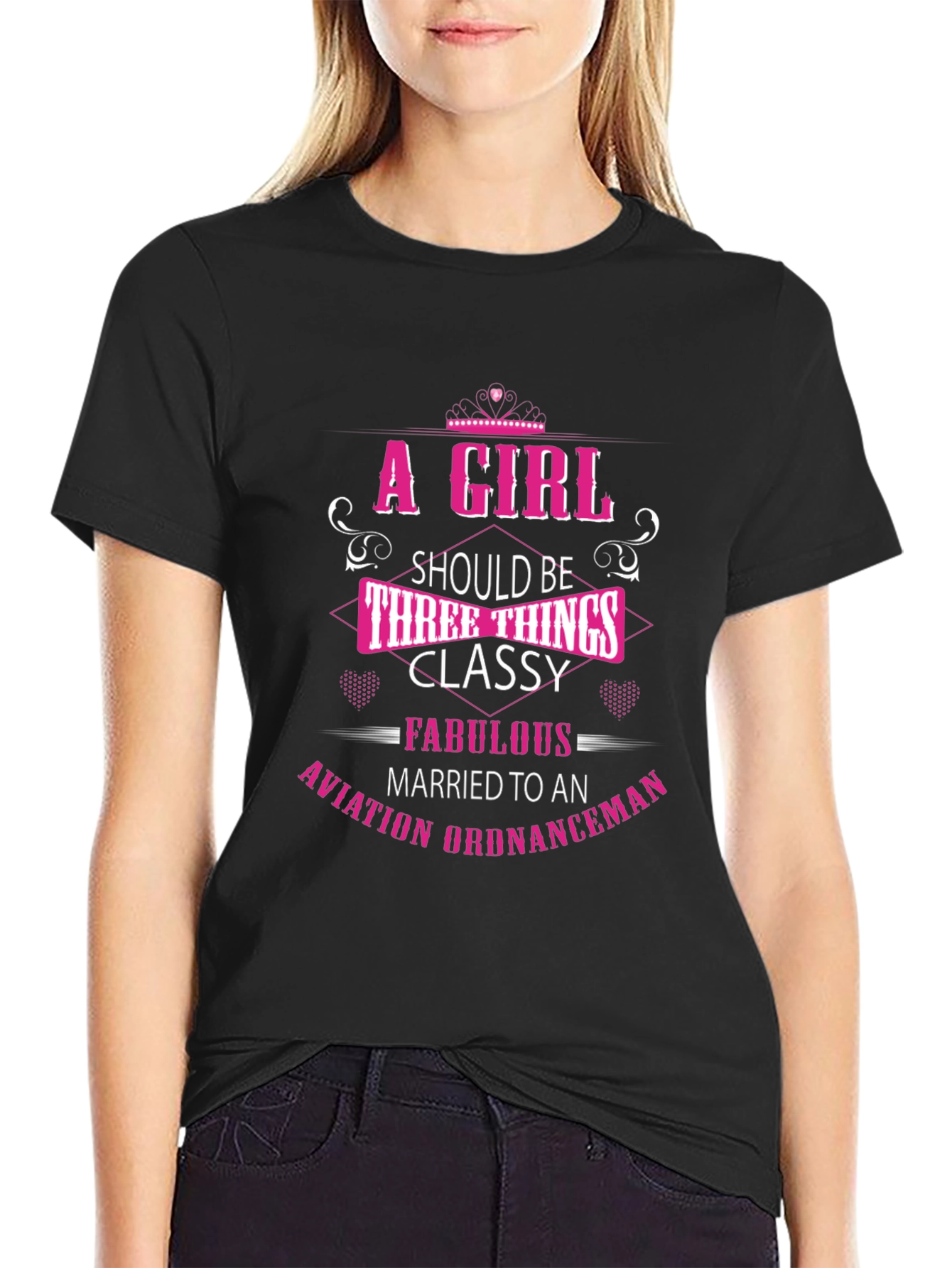 Classy Aviation Ordnanceman Wife T-Shirt