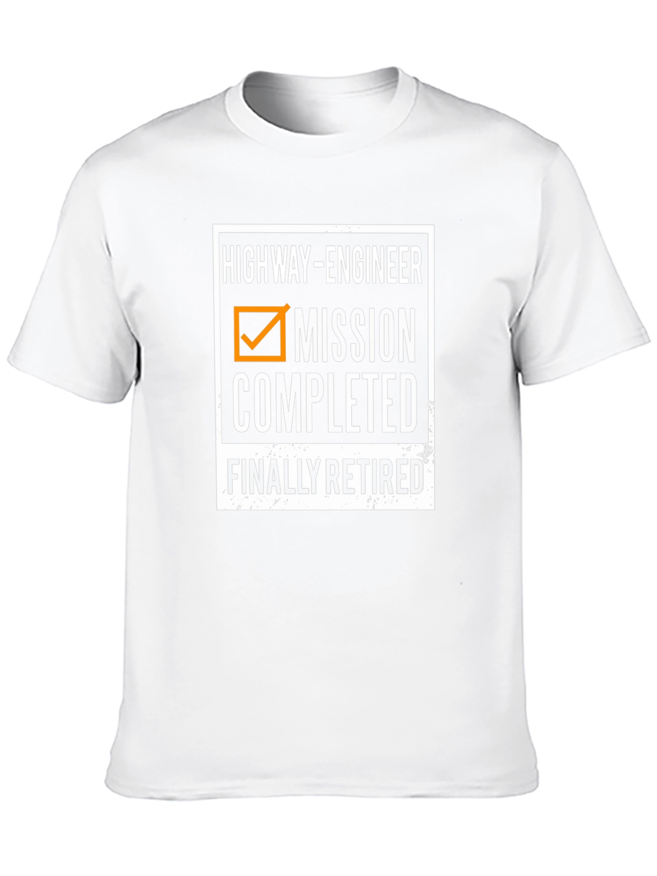 Highway Engineer Retirement T-Shirt - Mission Completed