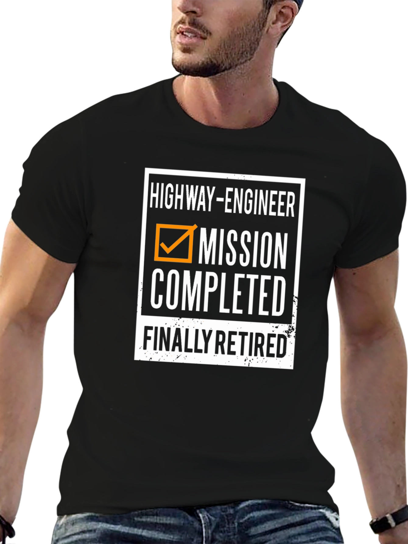 Highway Engineer Retirement T-Shirt - Mission Completed