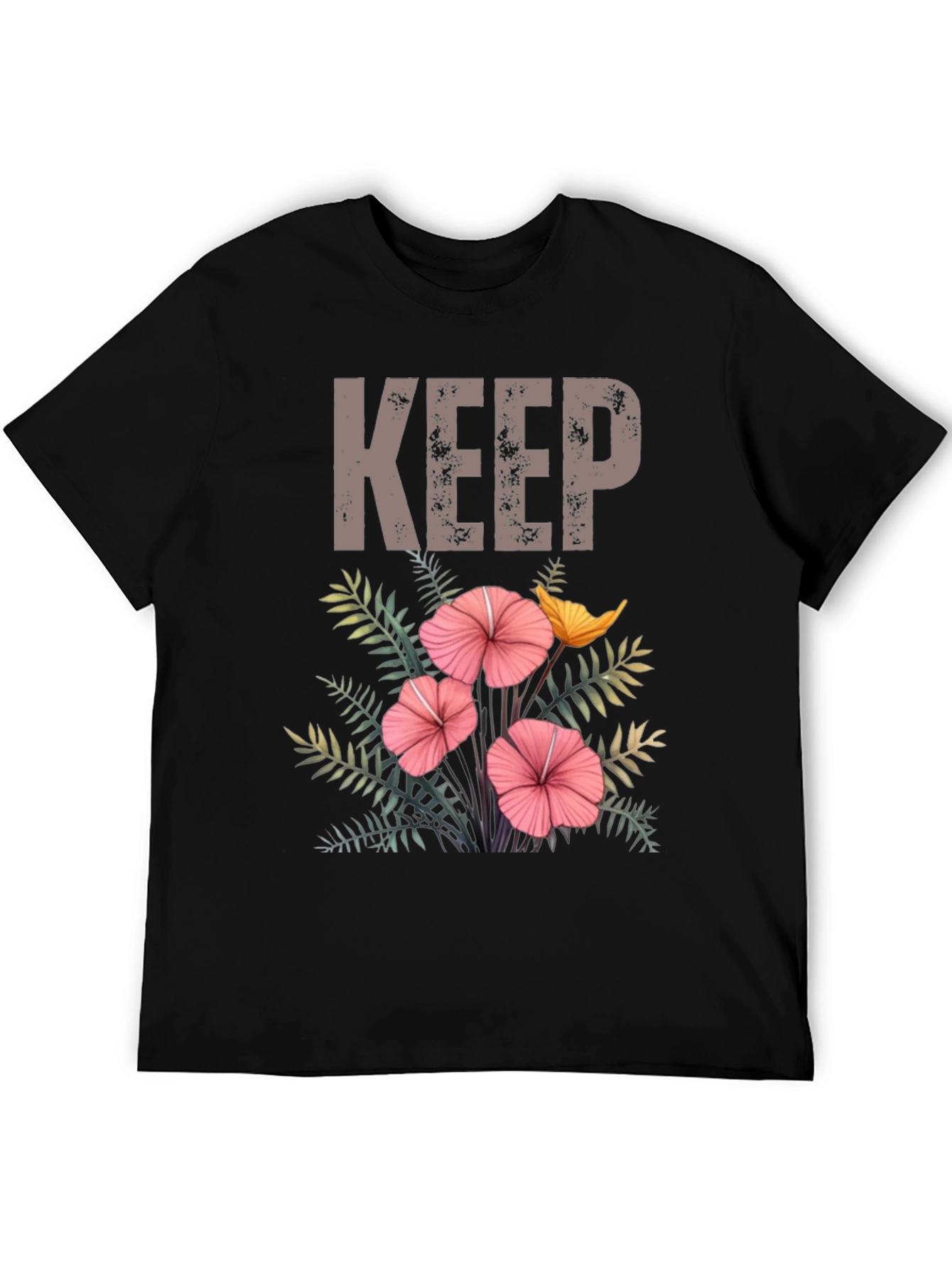 Keep Floral Graphic T-Shirt