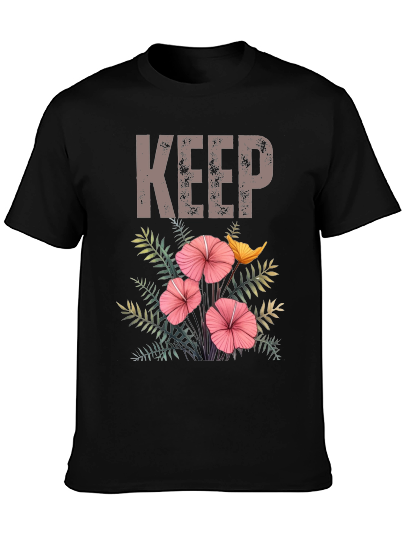 Keep Floral Graphic T-Shirt
