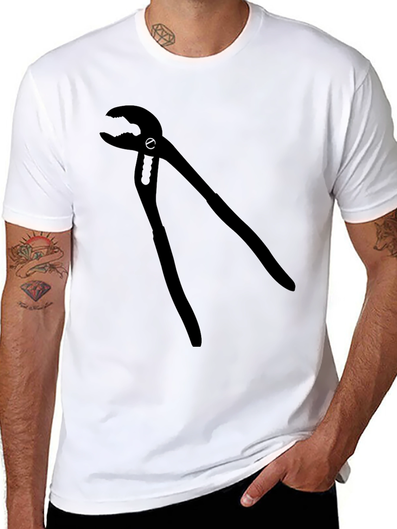 Black Pliers Graphic T-Shirt
