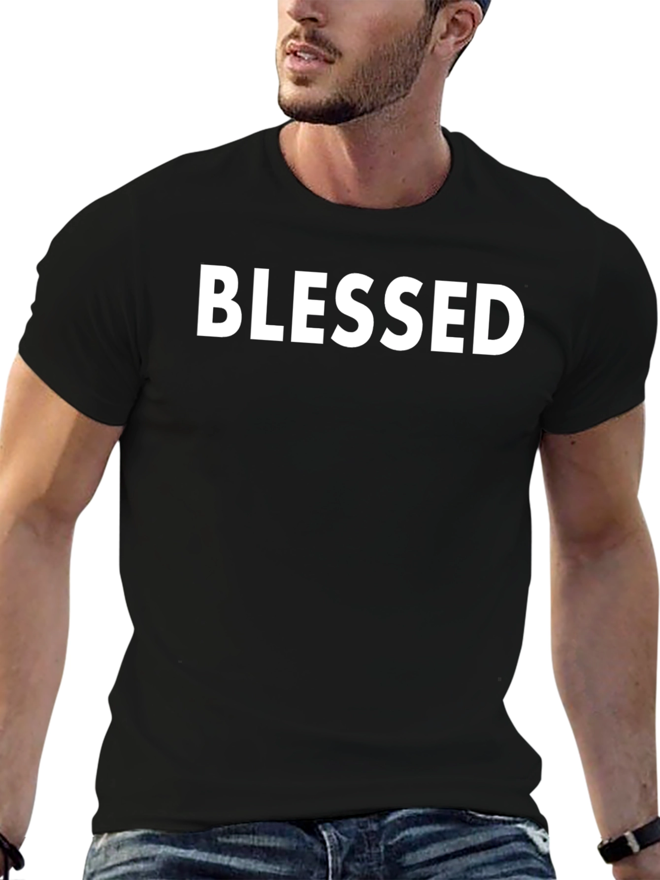 Blessed Black T-Shirt - Stylish & Comfortable