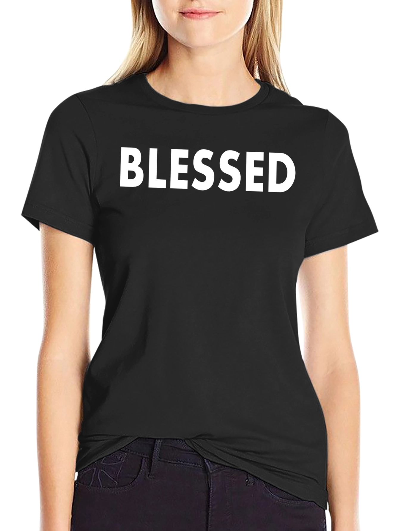 Blessed Black T-Shirt - Stylish & Comfortable
