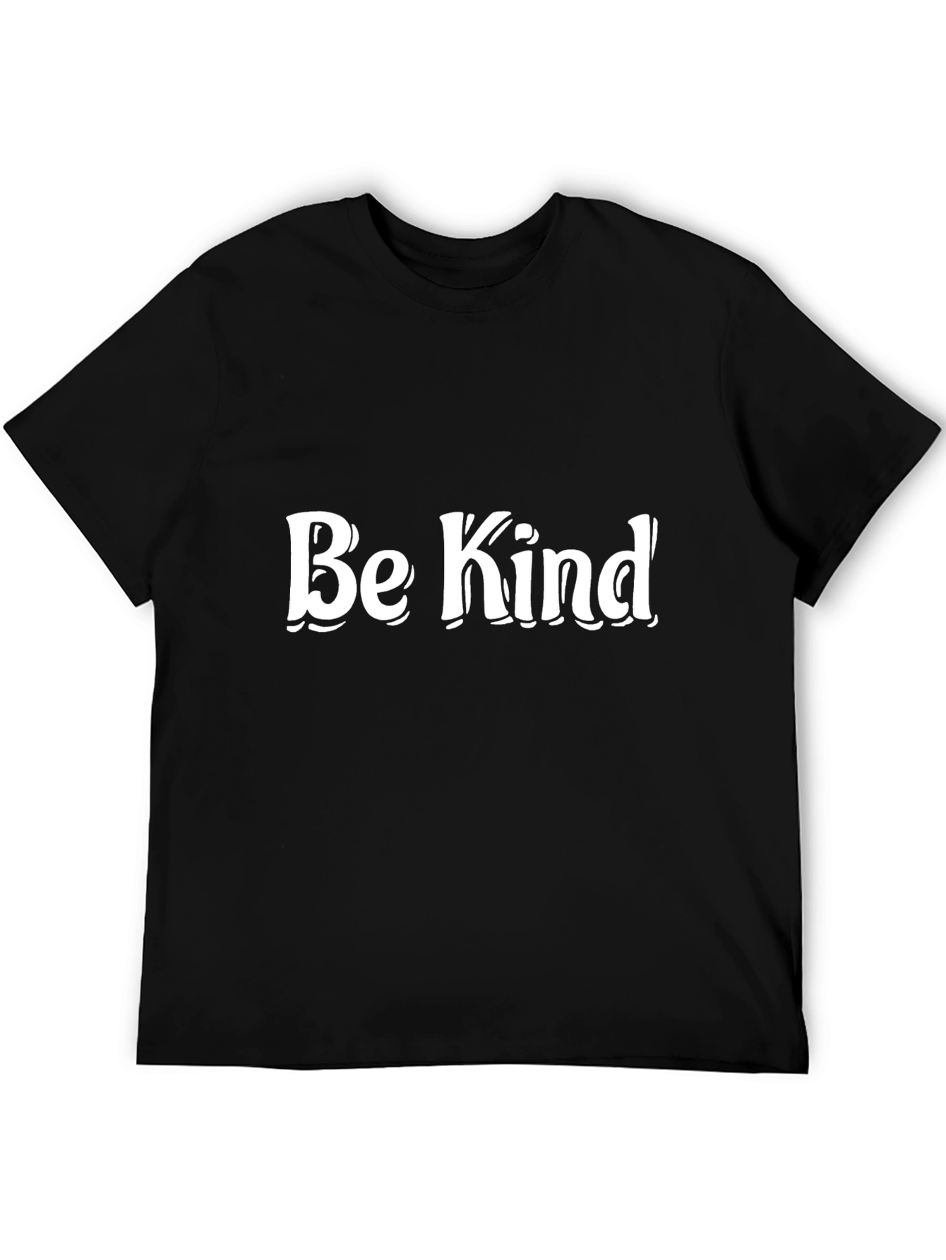 Be Kind Graphic Tee - Black Cotton T-Shirt