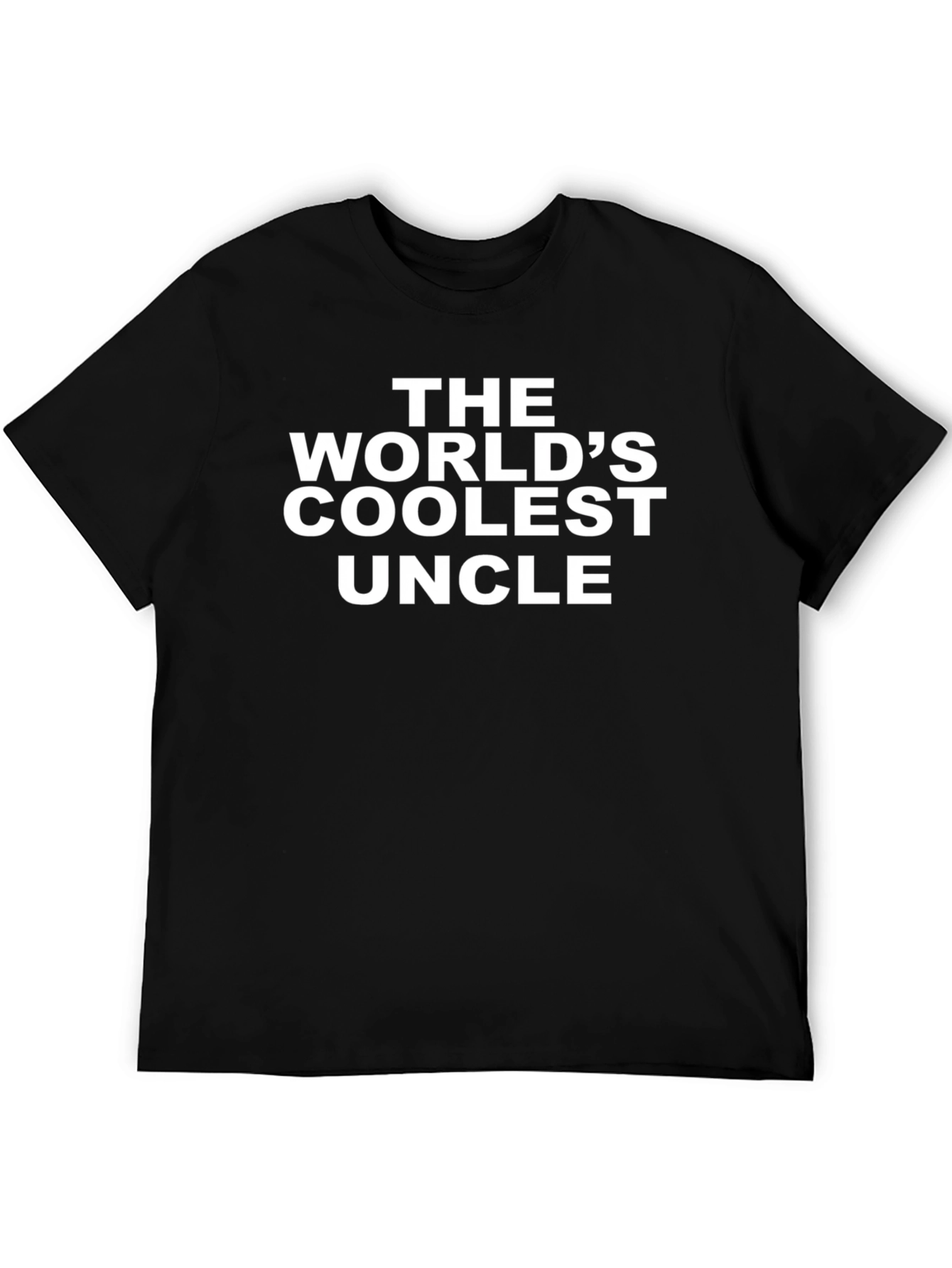 The Worlds Coolest Uncle Graphic Tee - Black