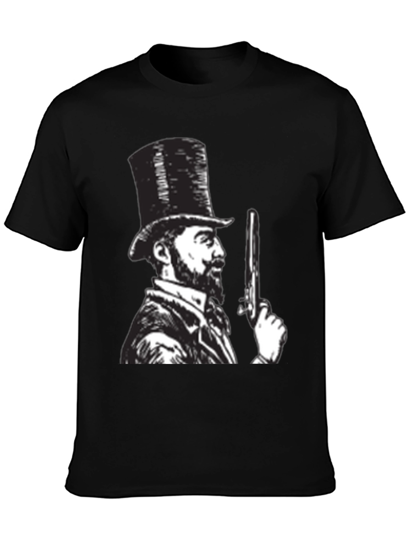Top Hat Gunman Graphic Tee