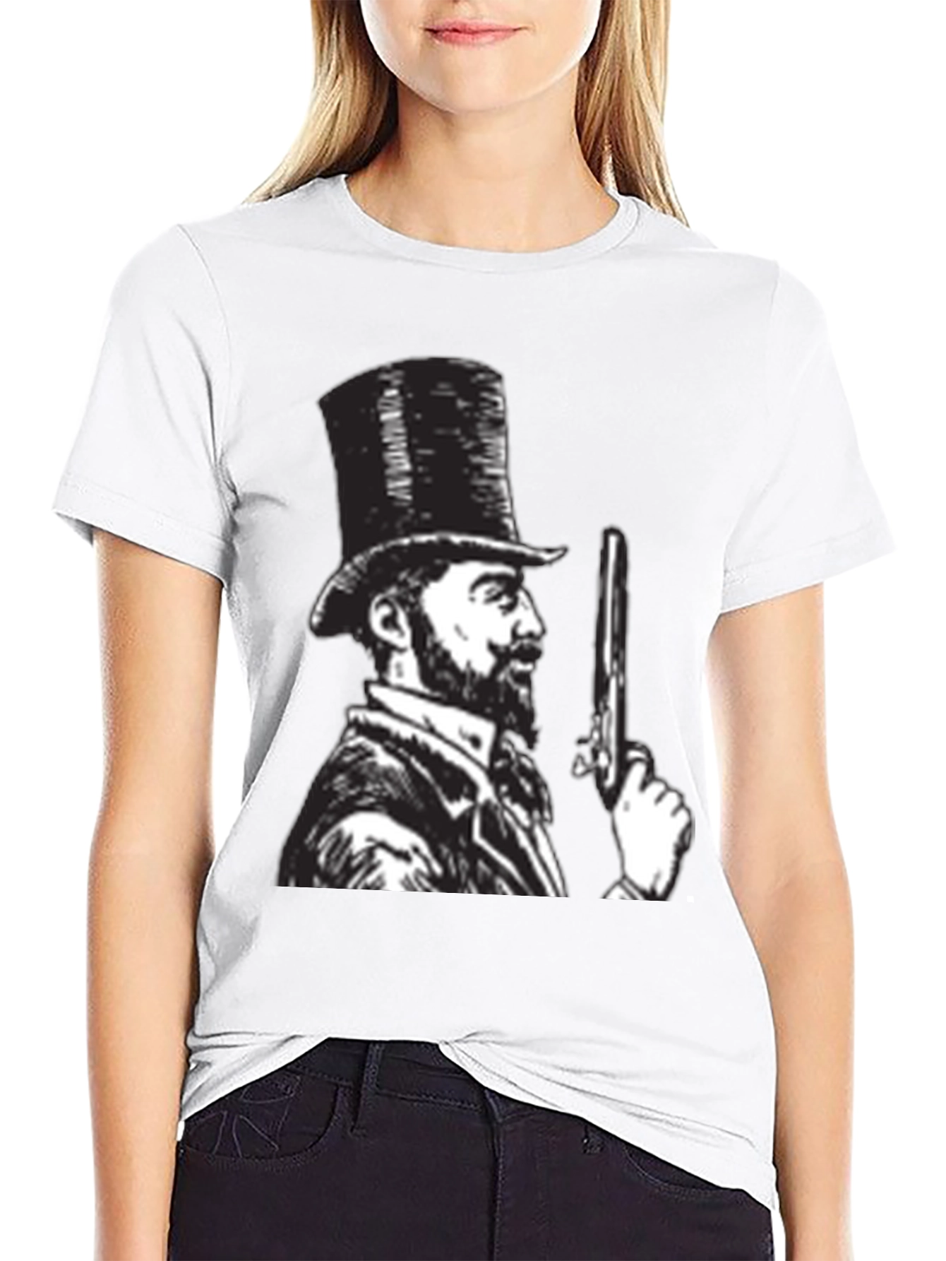 Top Hat Gunman Graphic Tee