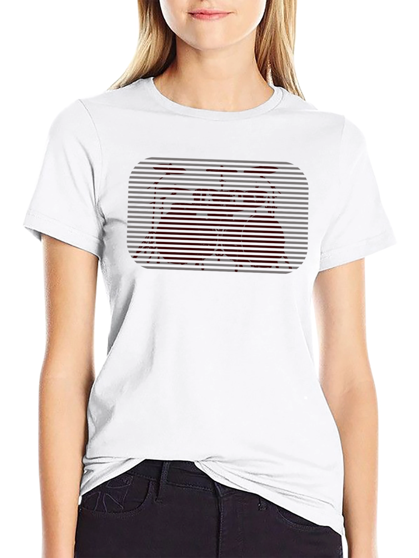 Drum Set Graphic Tee - Black Casual Shirt