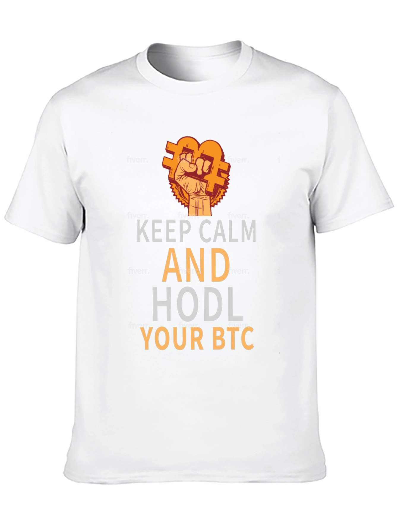 Keep Calm and HODL Your BTC Black T-Shirt