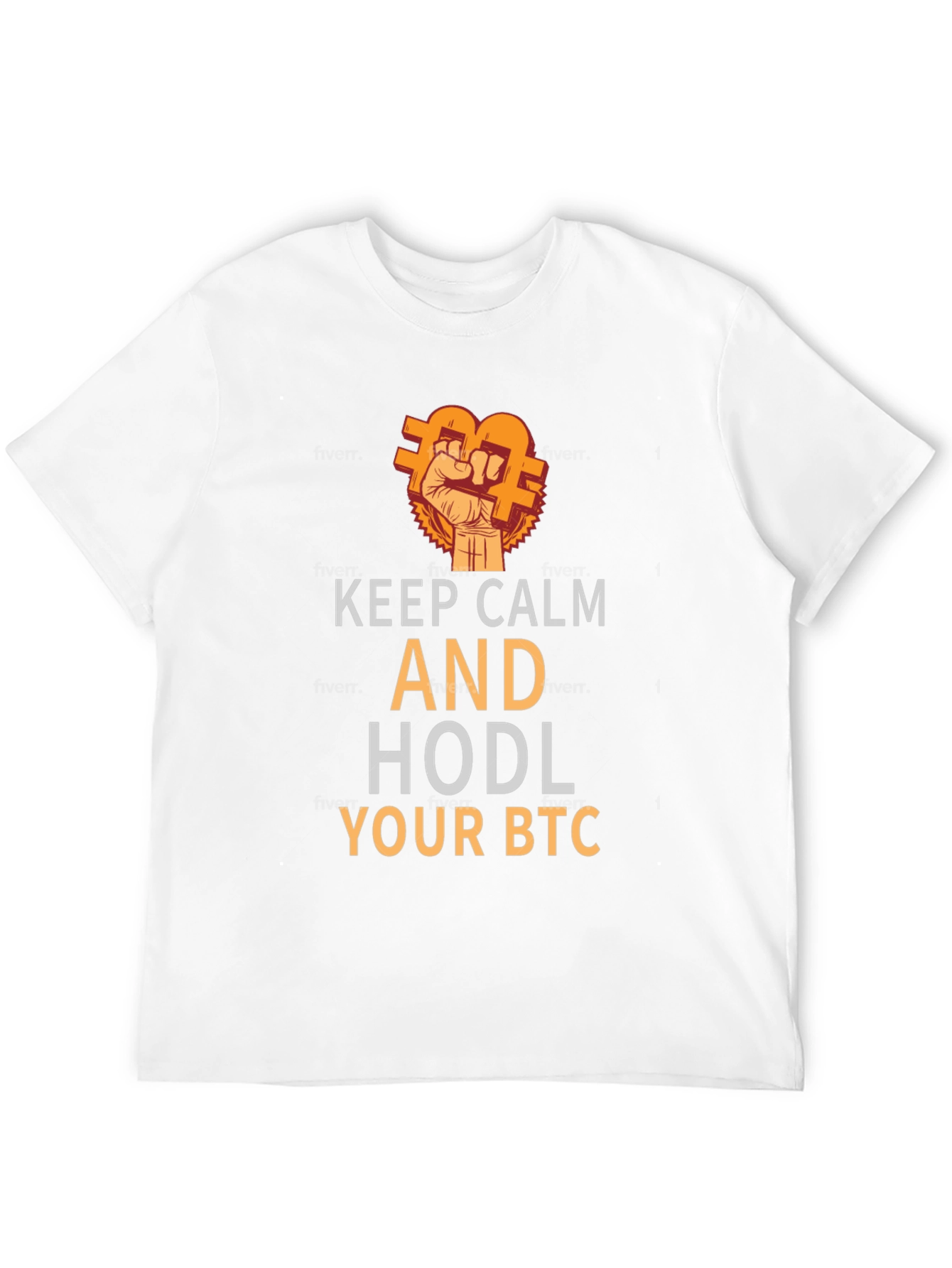 Keep Calm and HODL Your BTC Black T-Shirt