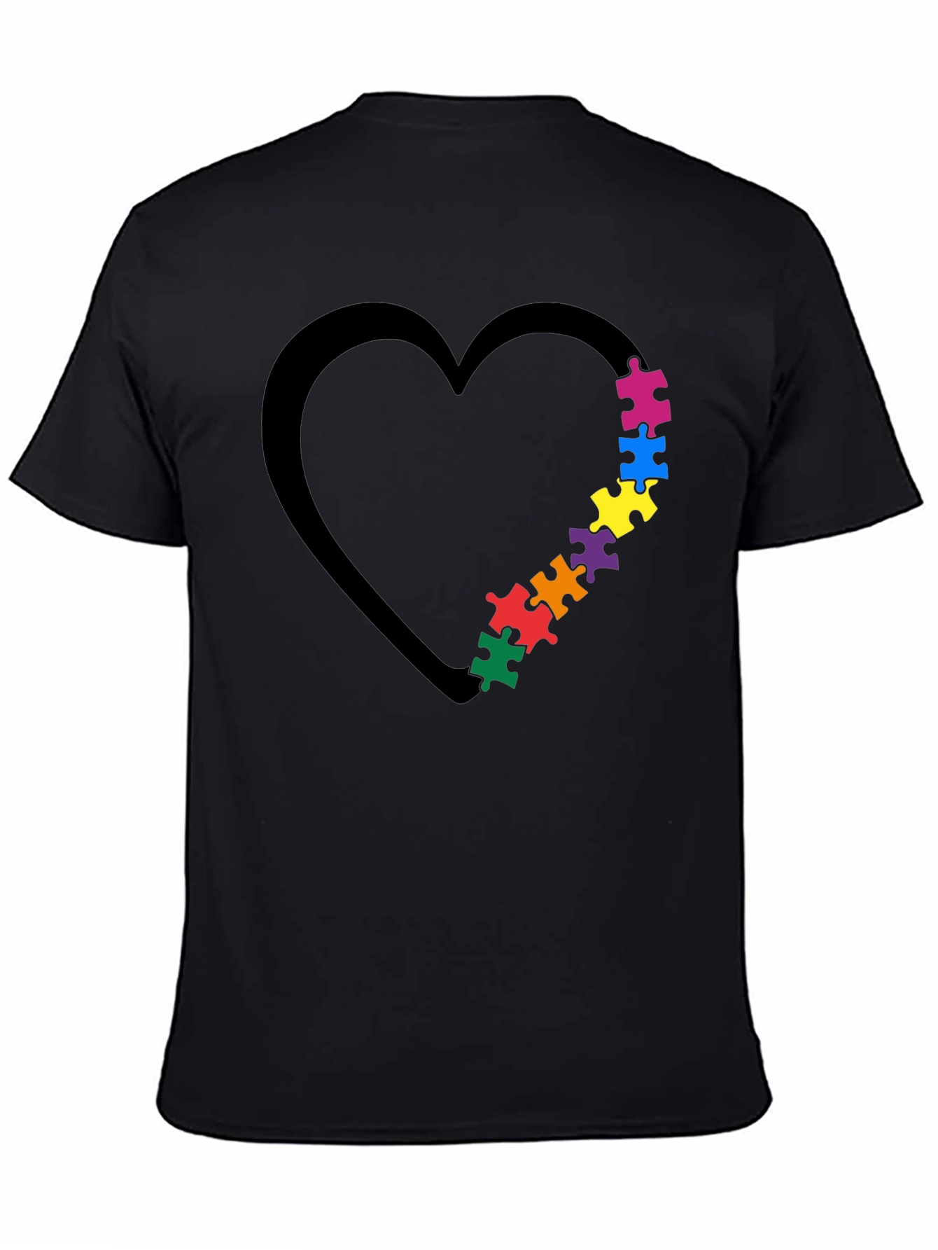Autism Awareness Heart Puzzle T-Shirt