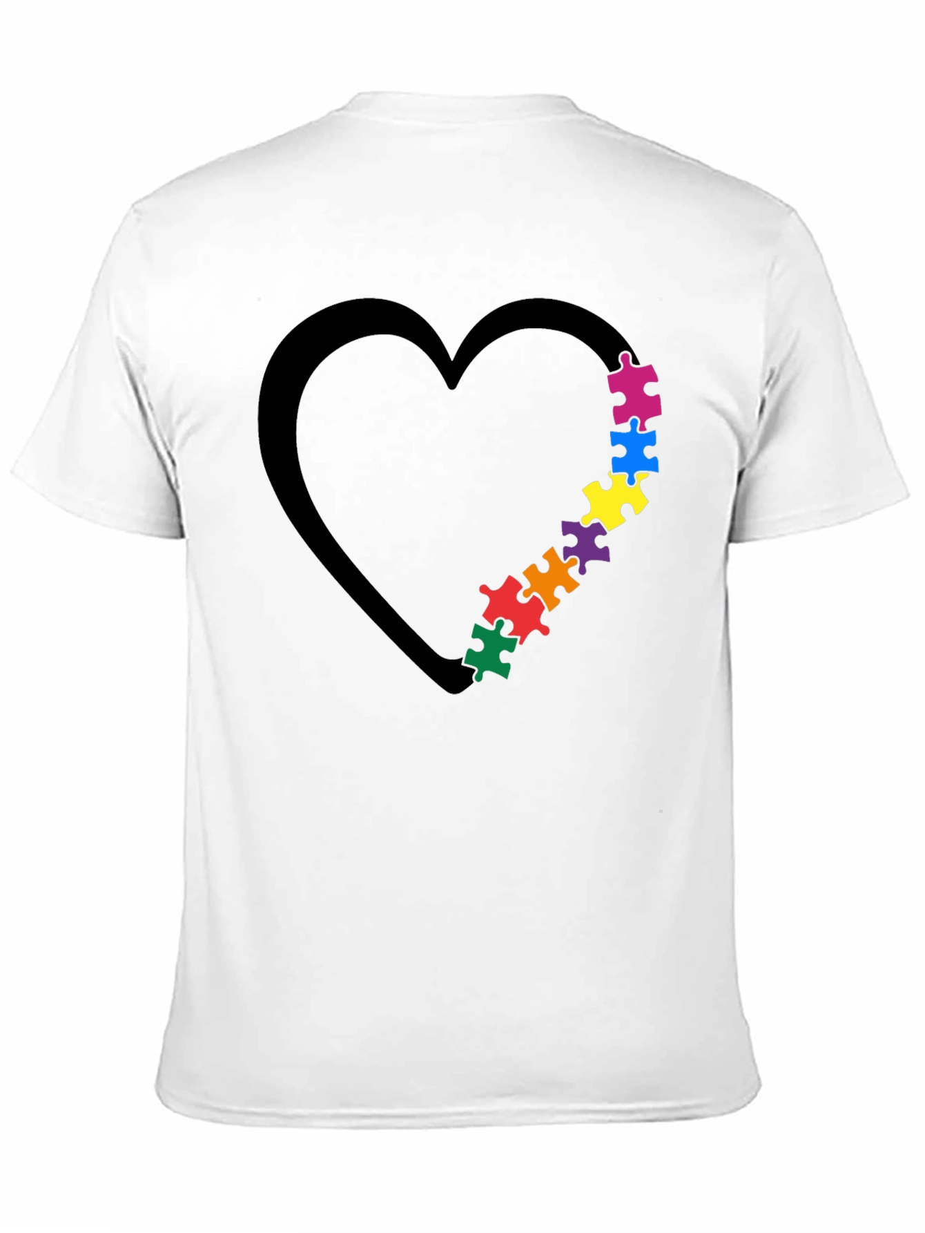 Autism Awareness Heart Puzzle T-Shirt