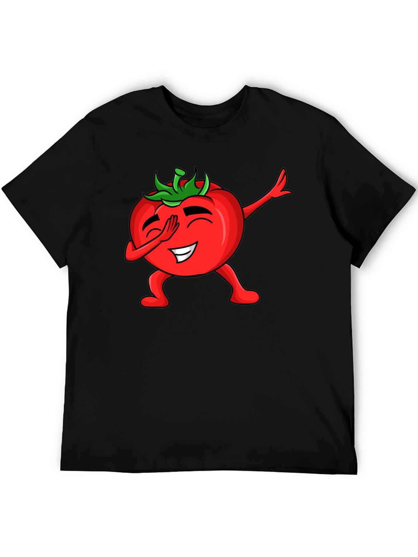 Tomato Dabbing Black T-Shirt