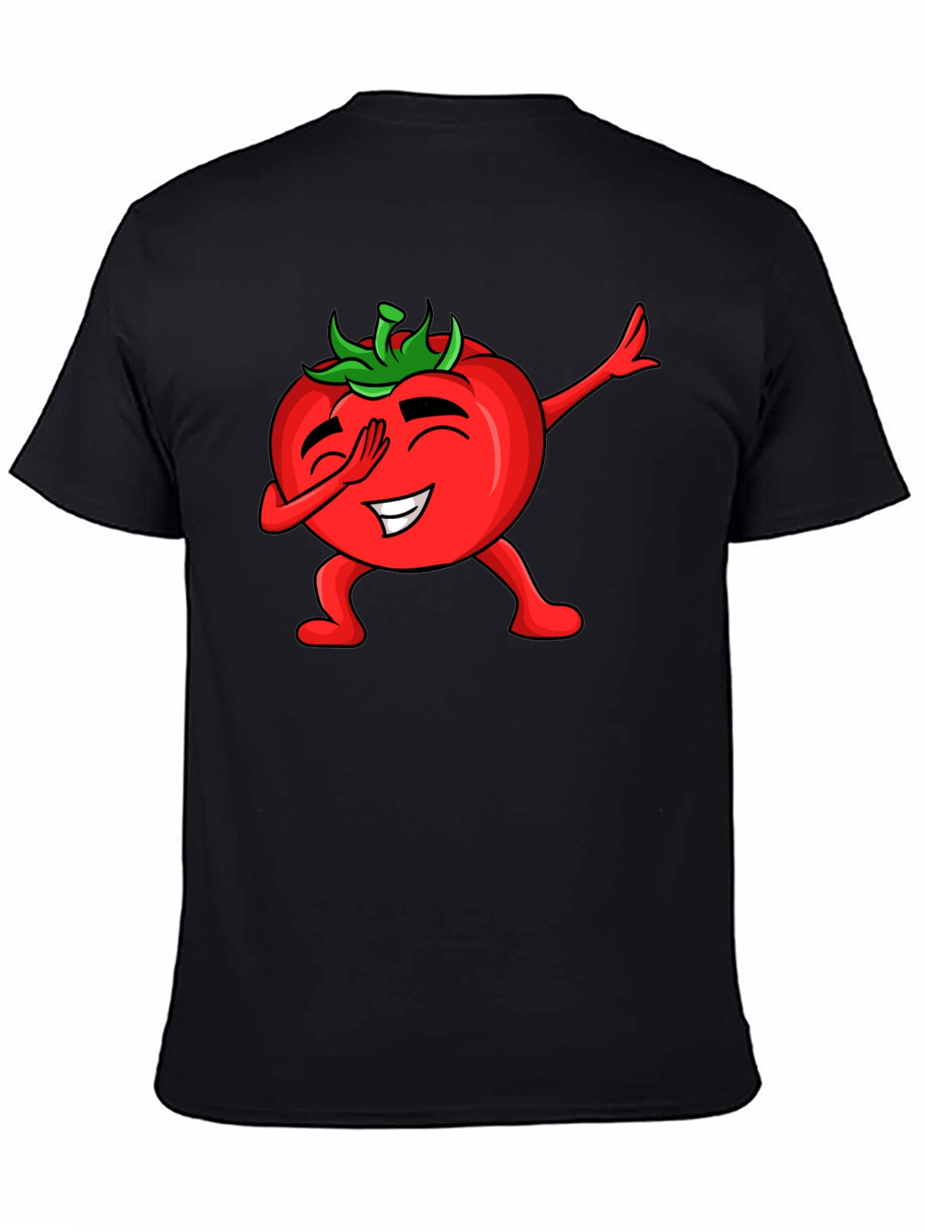 Tomato Dabbing Black T-Shirt