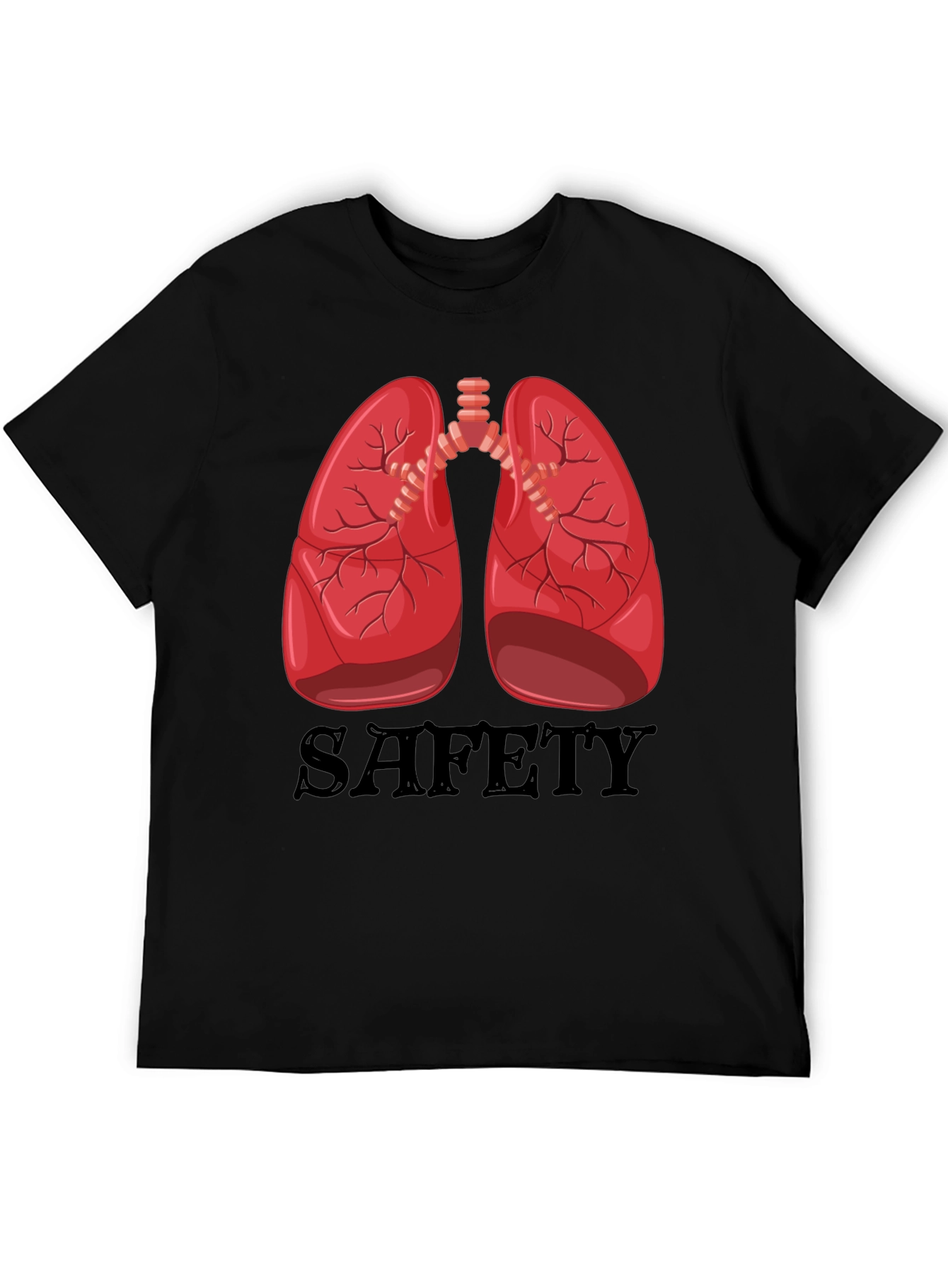 Lungs Safety Graphic Tee - Medical Humor Shirt