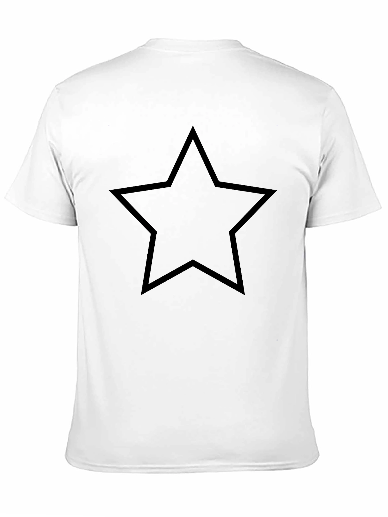Black Star Graphic Tee - Mens Casual Top