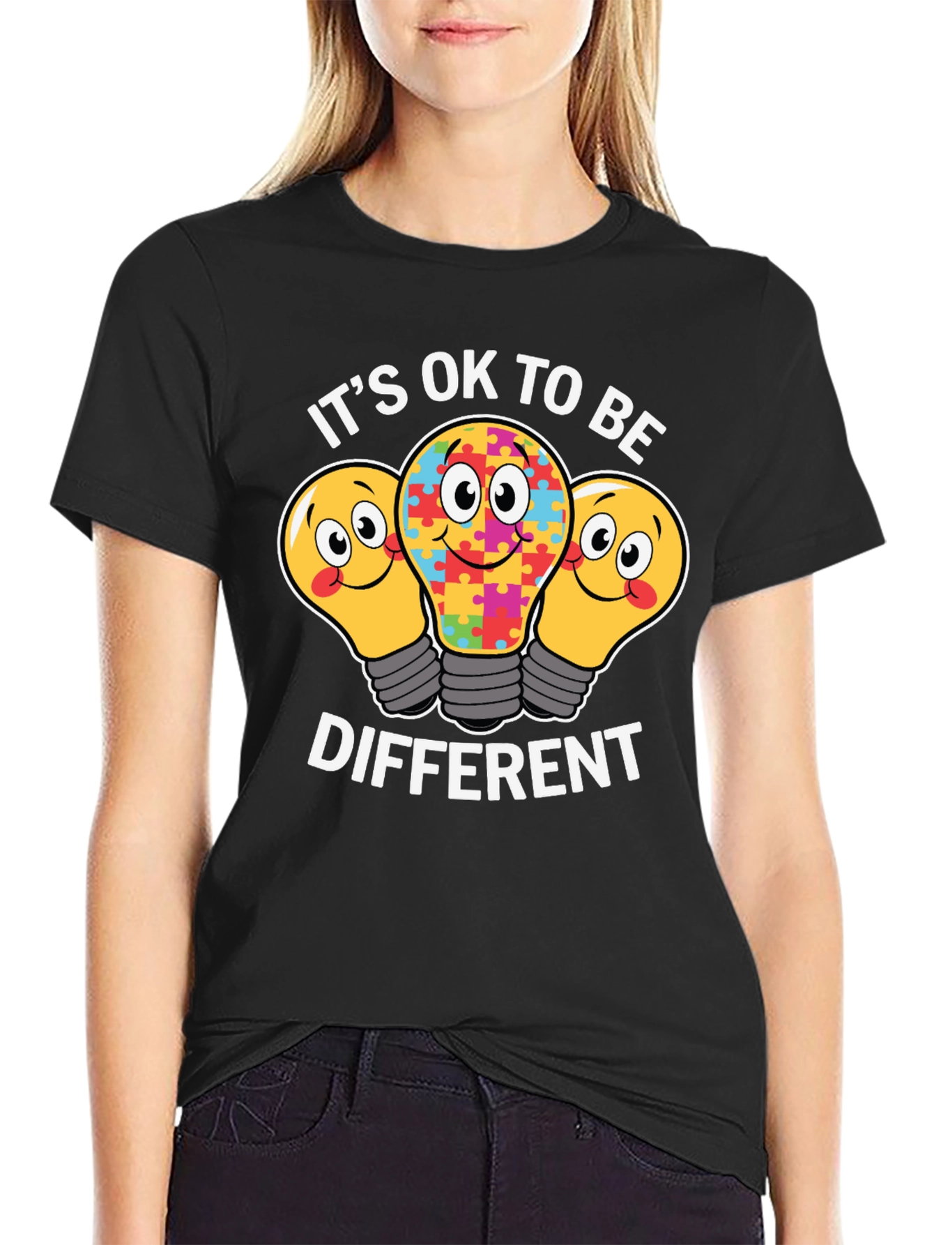 Autism Awareness T-Shirt Different Is Ok