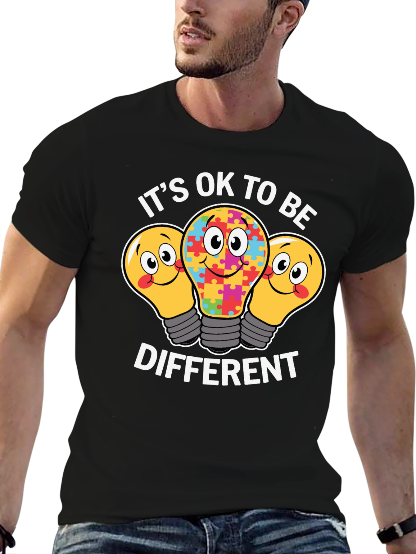 Autism Awareness T-Shirt Different Is Ok