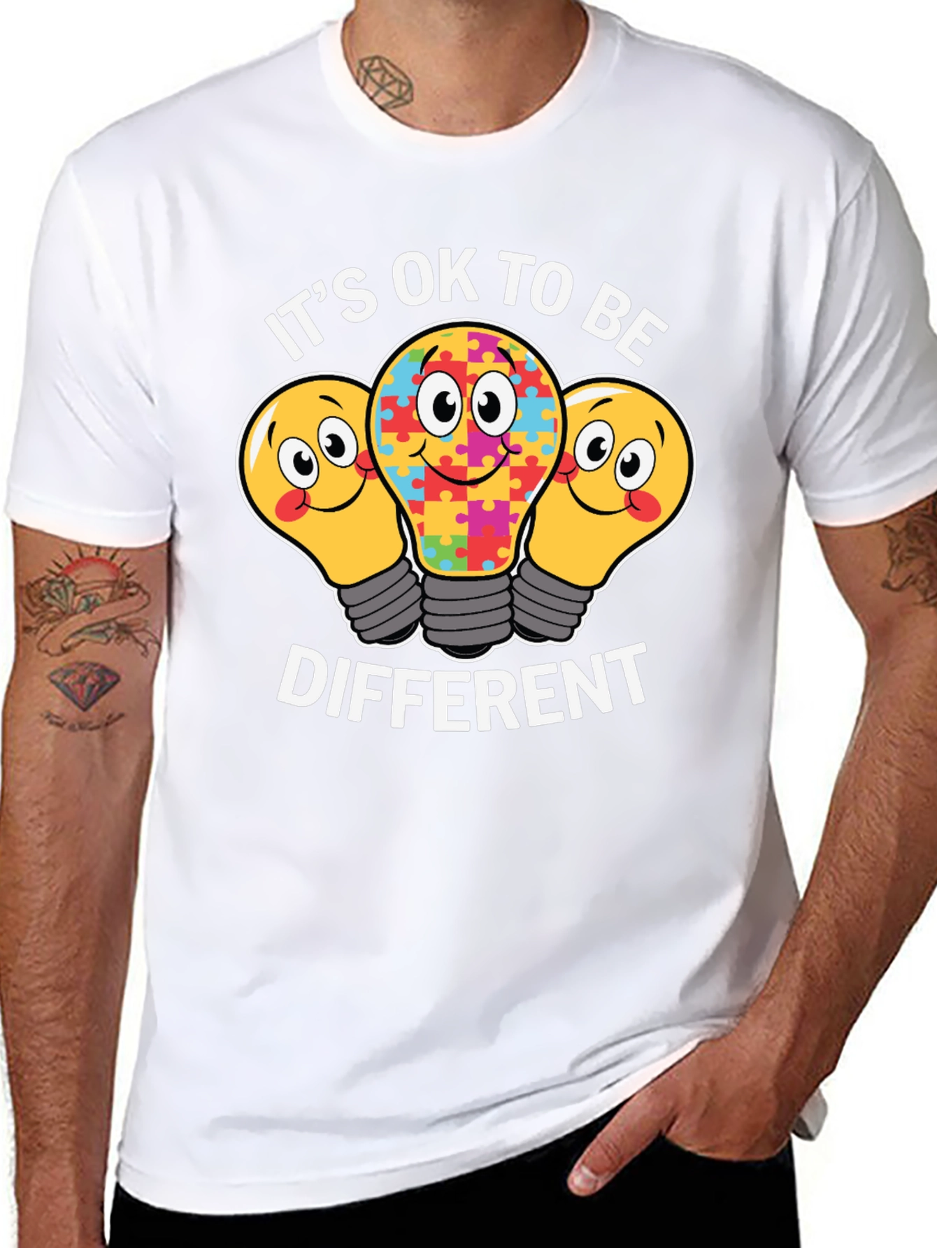 Autism Awareness T-Shirt Different Is Ok