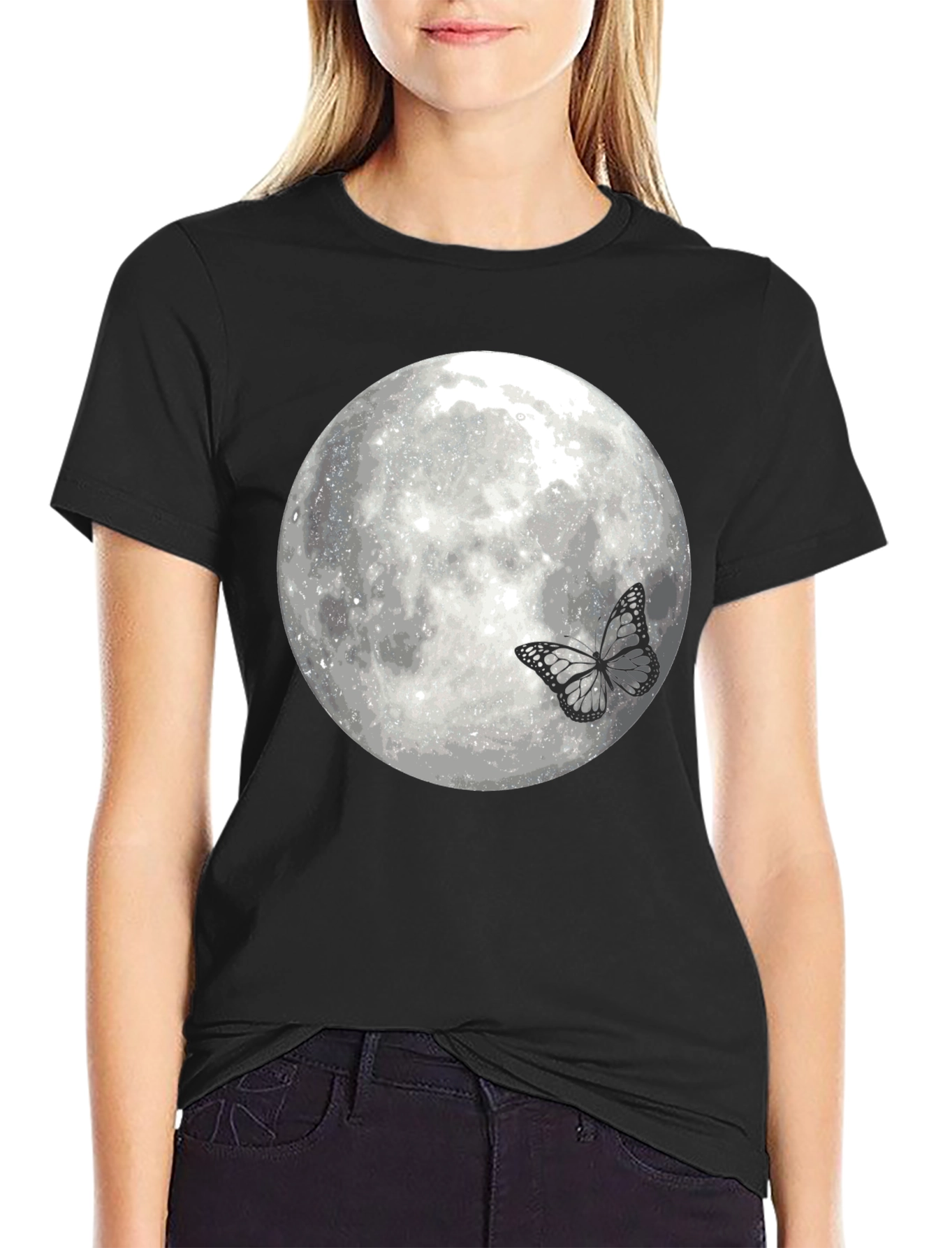 Moon Butterfly Graphic Tee
