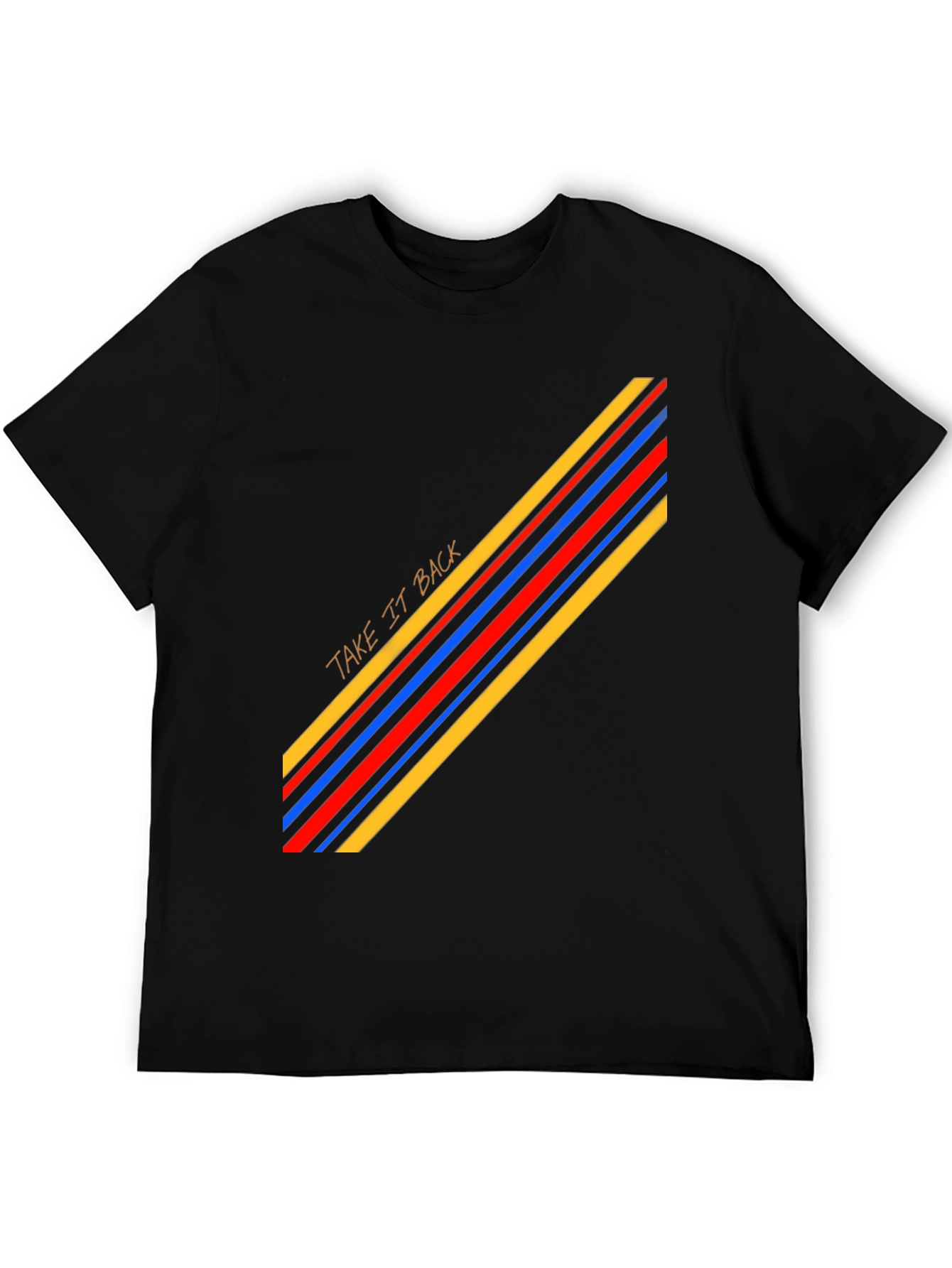 Retro Stripe Graphic Tee - Casual Cool