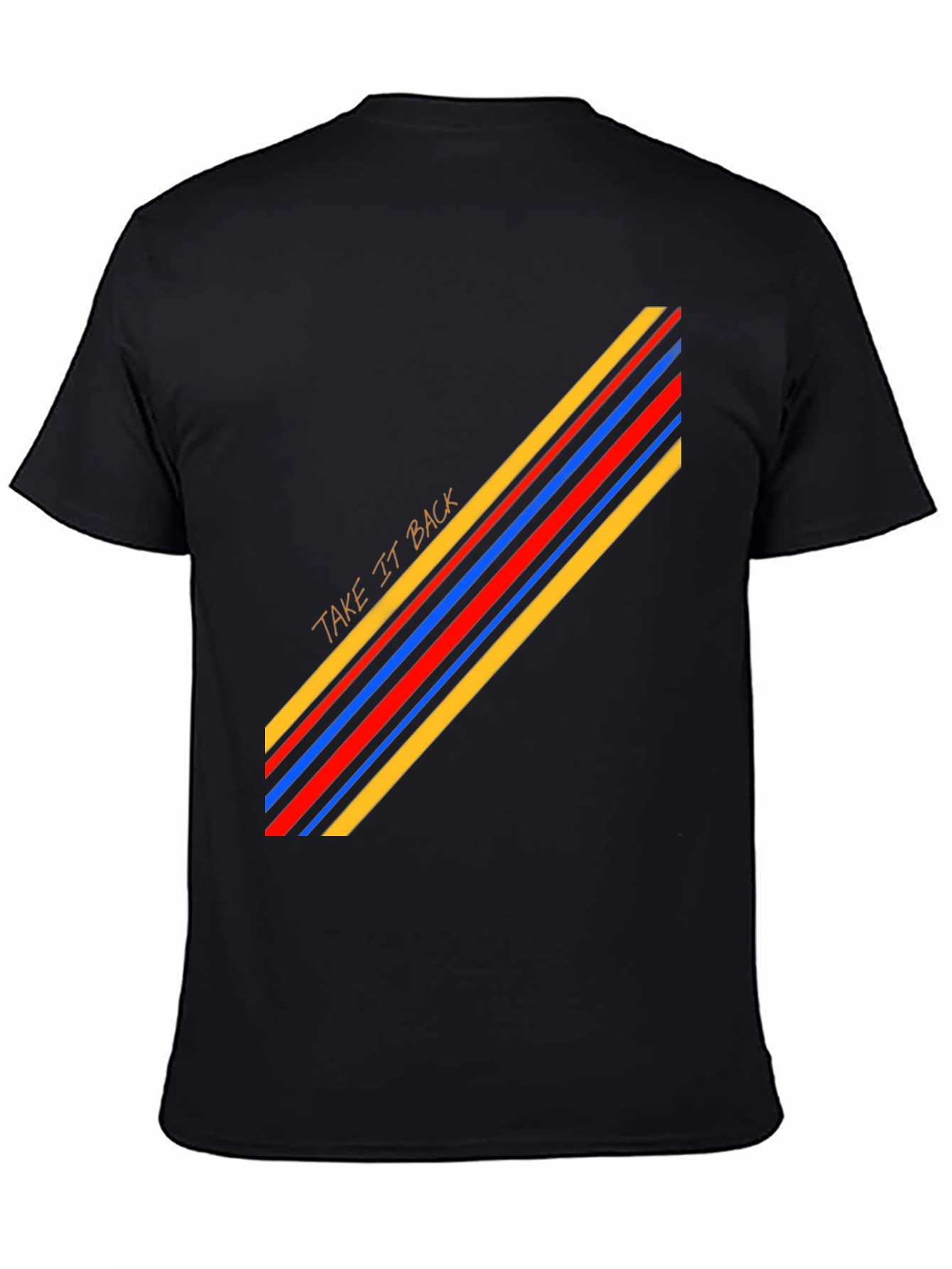 Retro Stripe Graphic Tee - Casual Cool