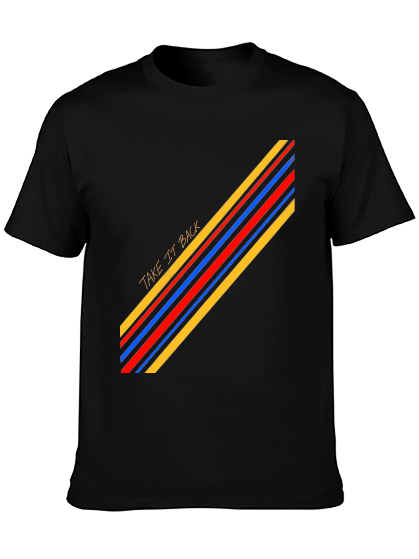 Retro Stripe Graphic Tee - Casual Cool