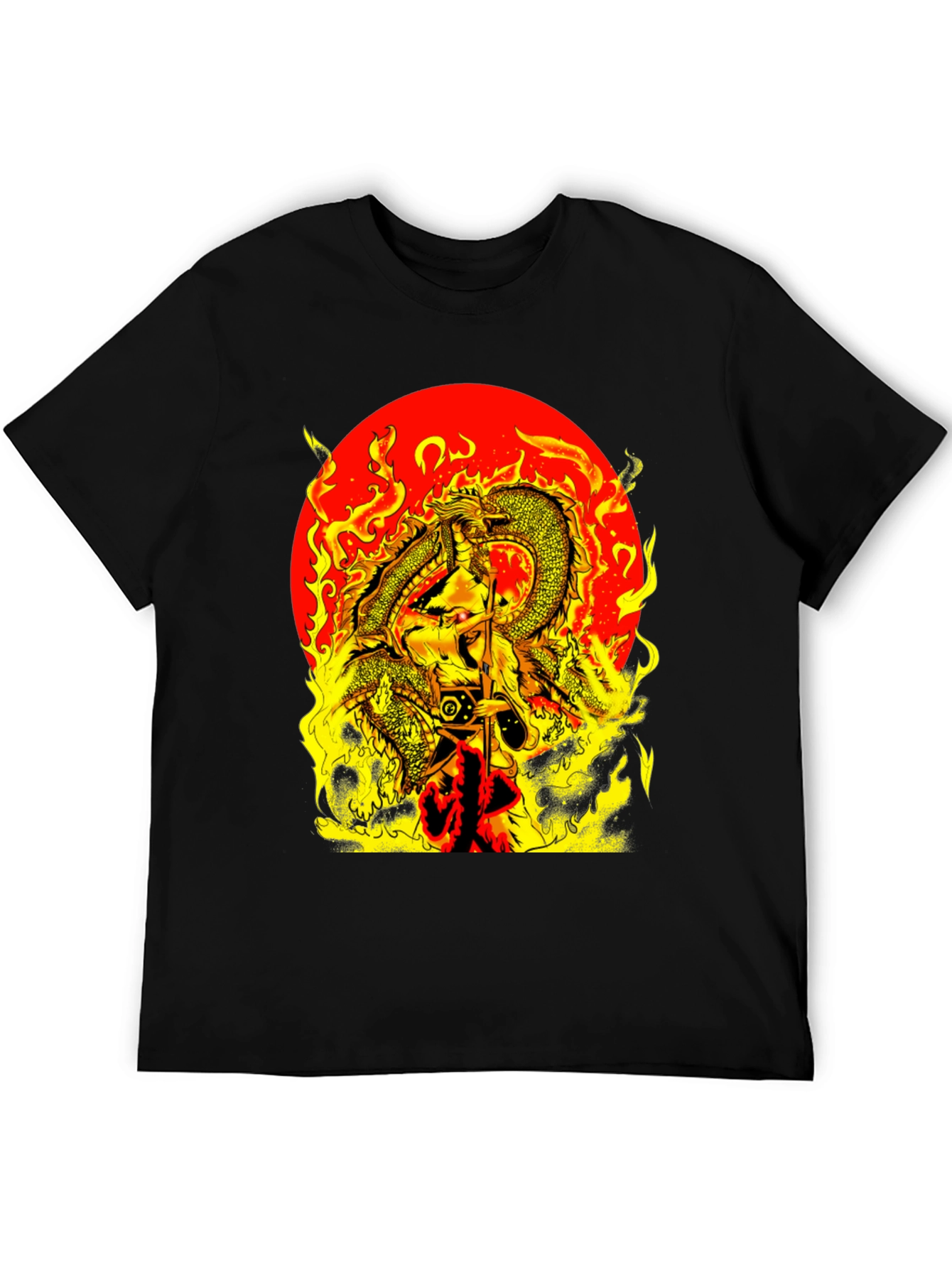 Fiery Dragon Graphic Tee - Bold Statement Shirt