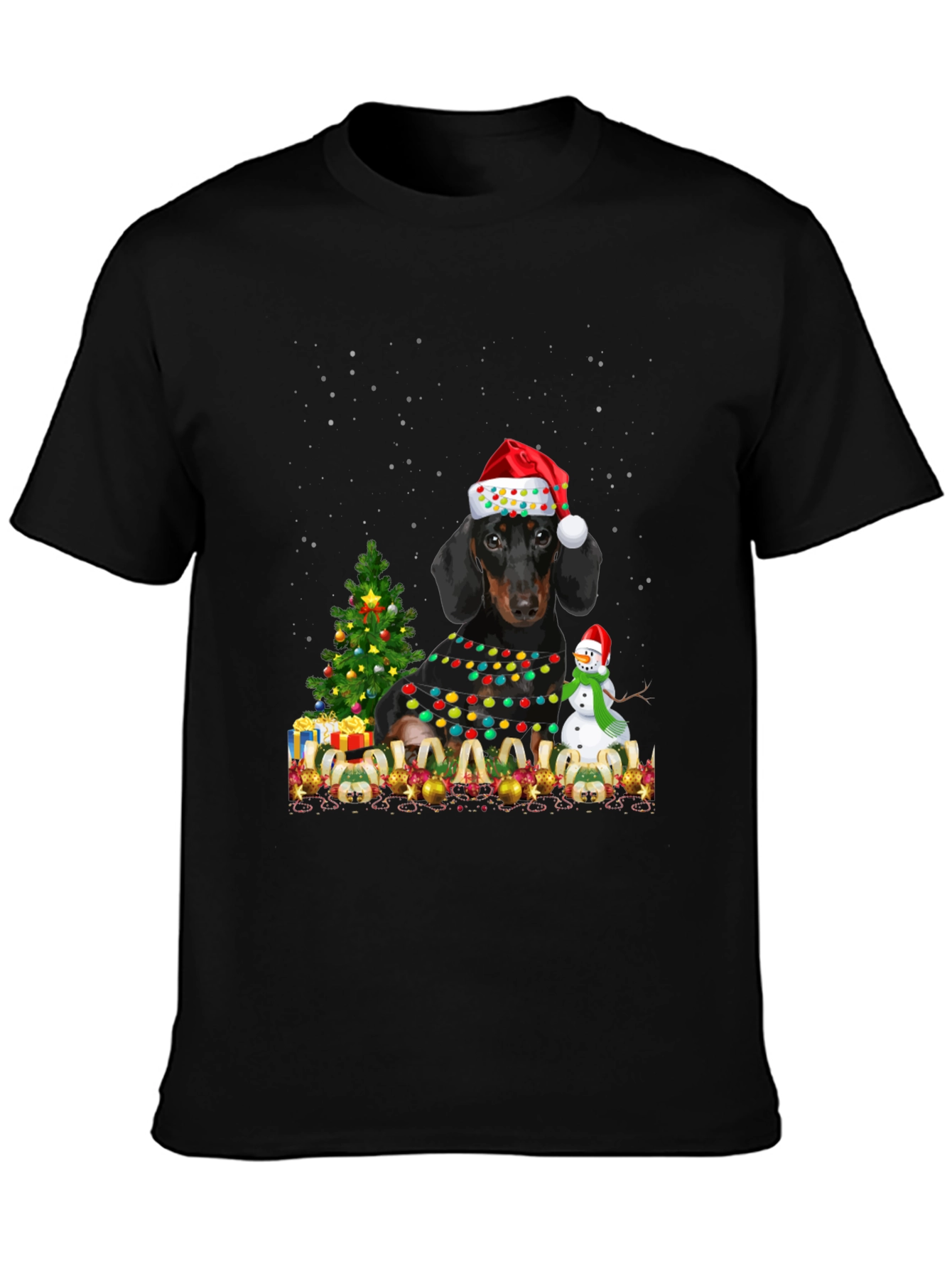 Dachshund Christmas T-Shirt - Holiday Dog Tee