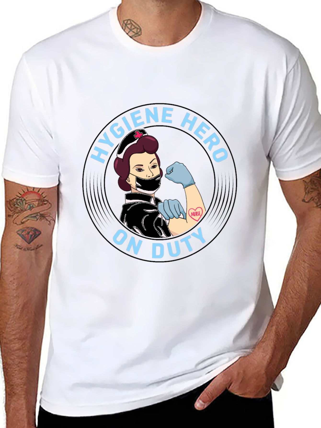 Hygiene Hero Nurse T-Shirt - On Duty!