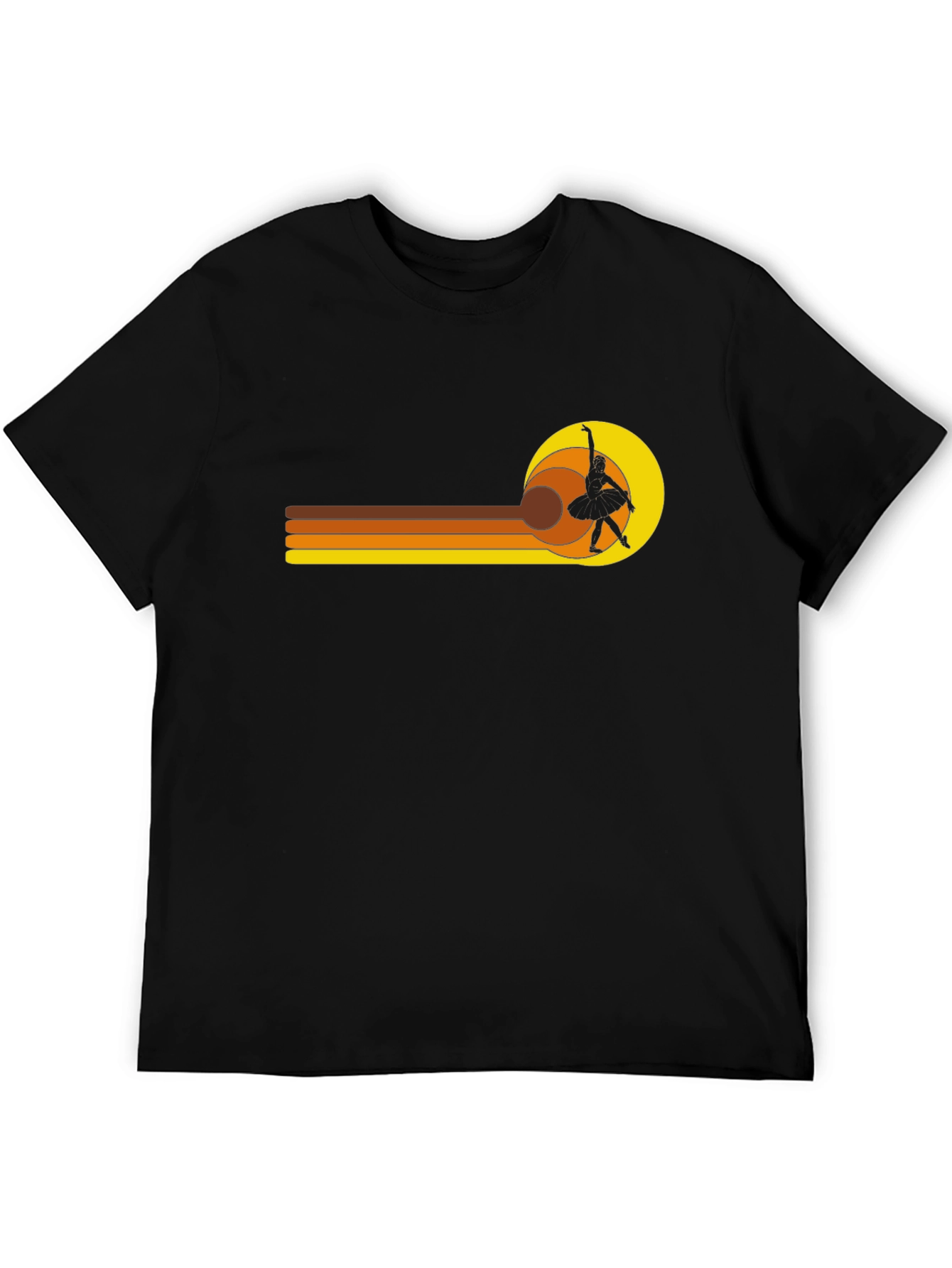Retro Ballerina T-Shirt - Black