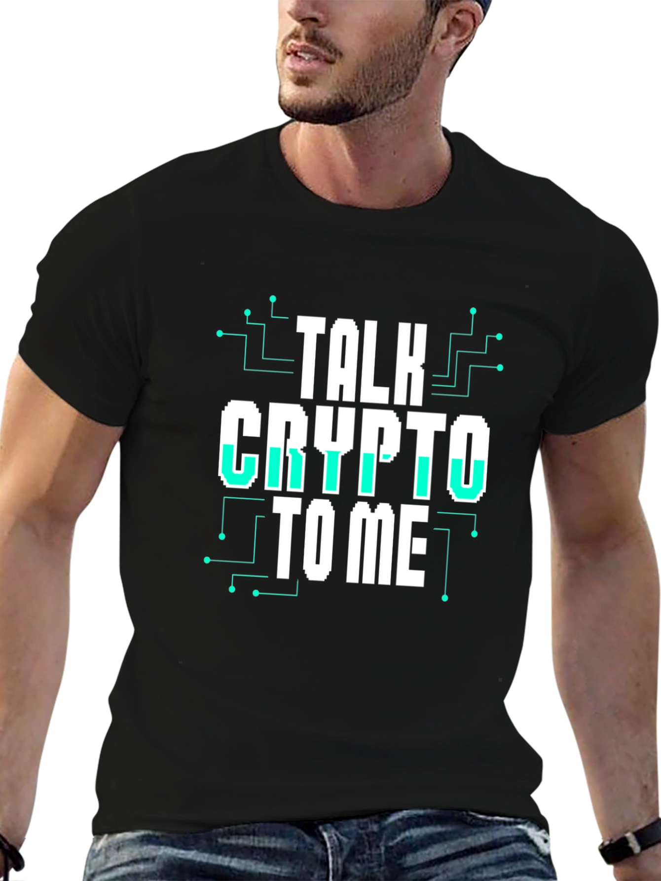 Talk Crypto To Me Graphic Tee - Black T-Shirt