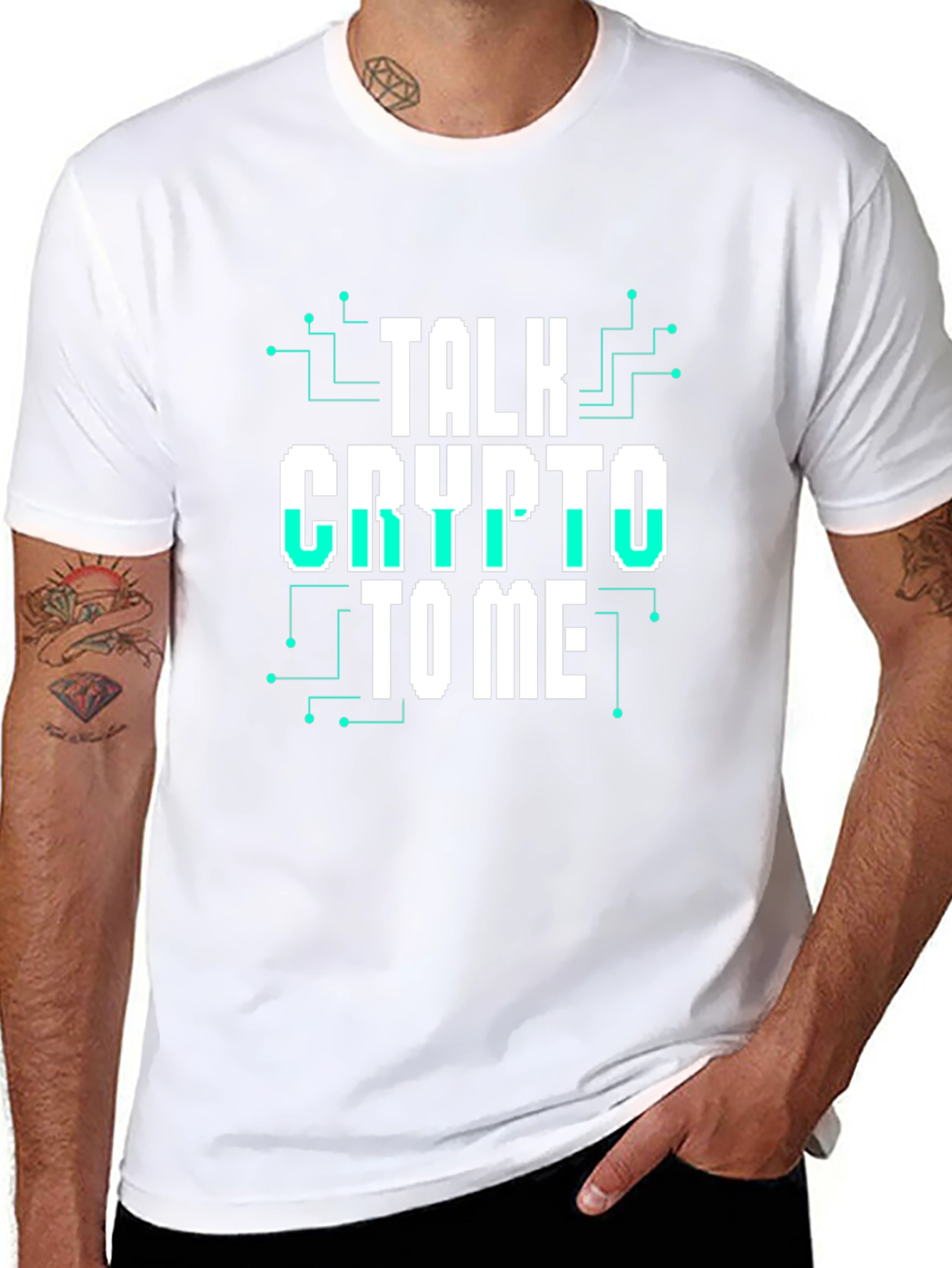 Talk Crypto To Me Graphic Tee - Black T-Shirt