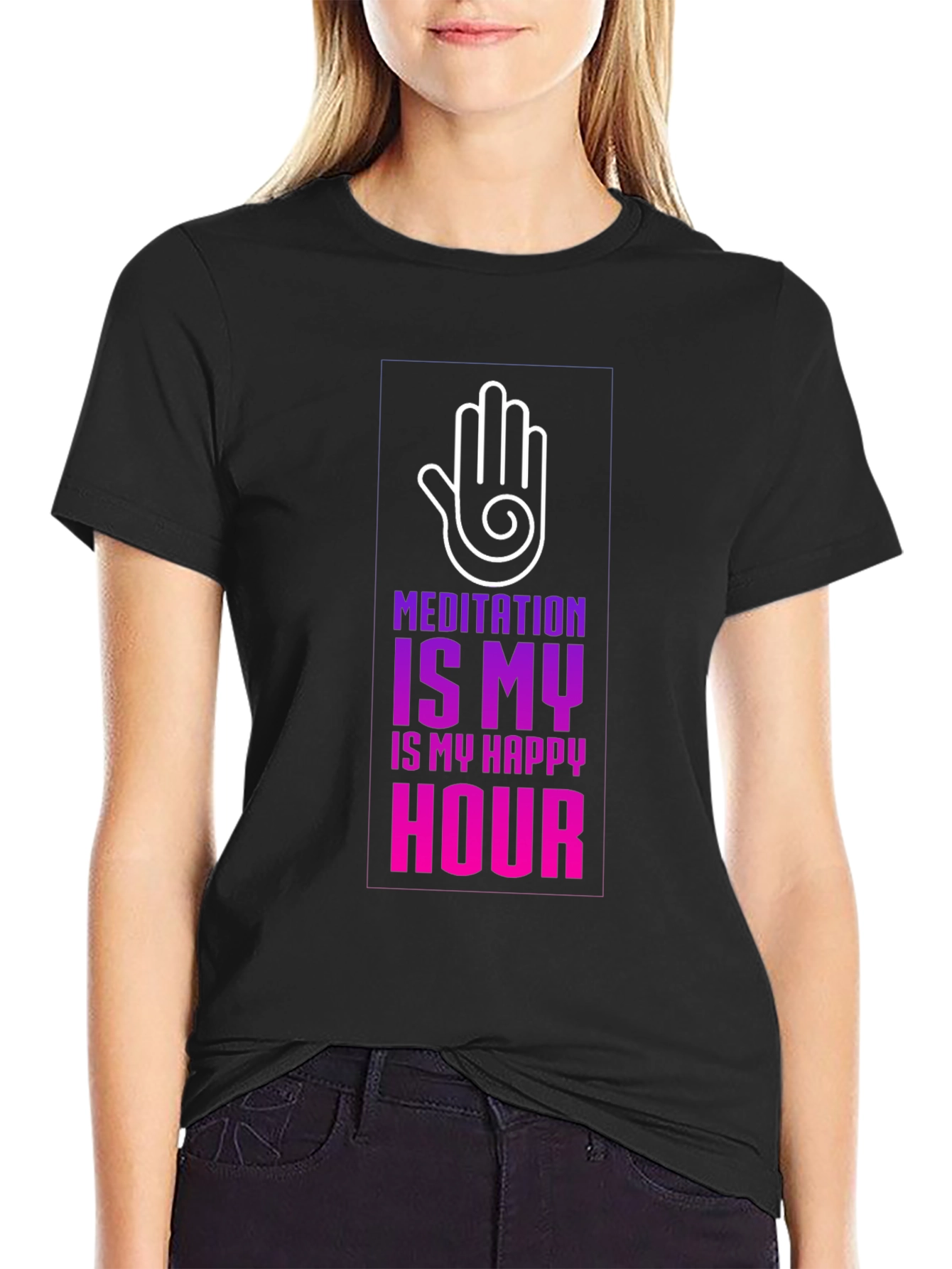 Meditation Happy Hour Graphic Tee