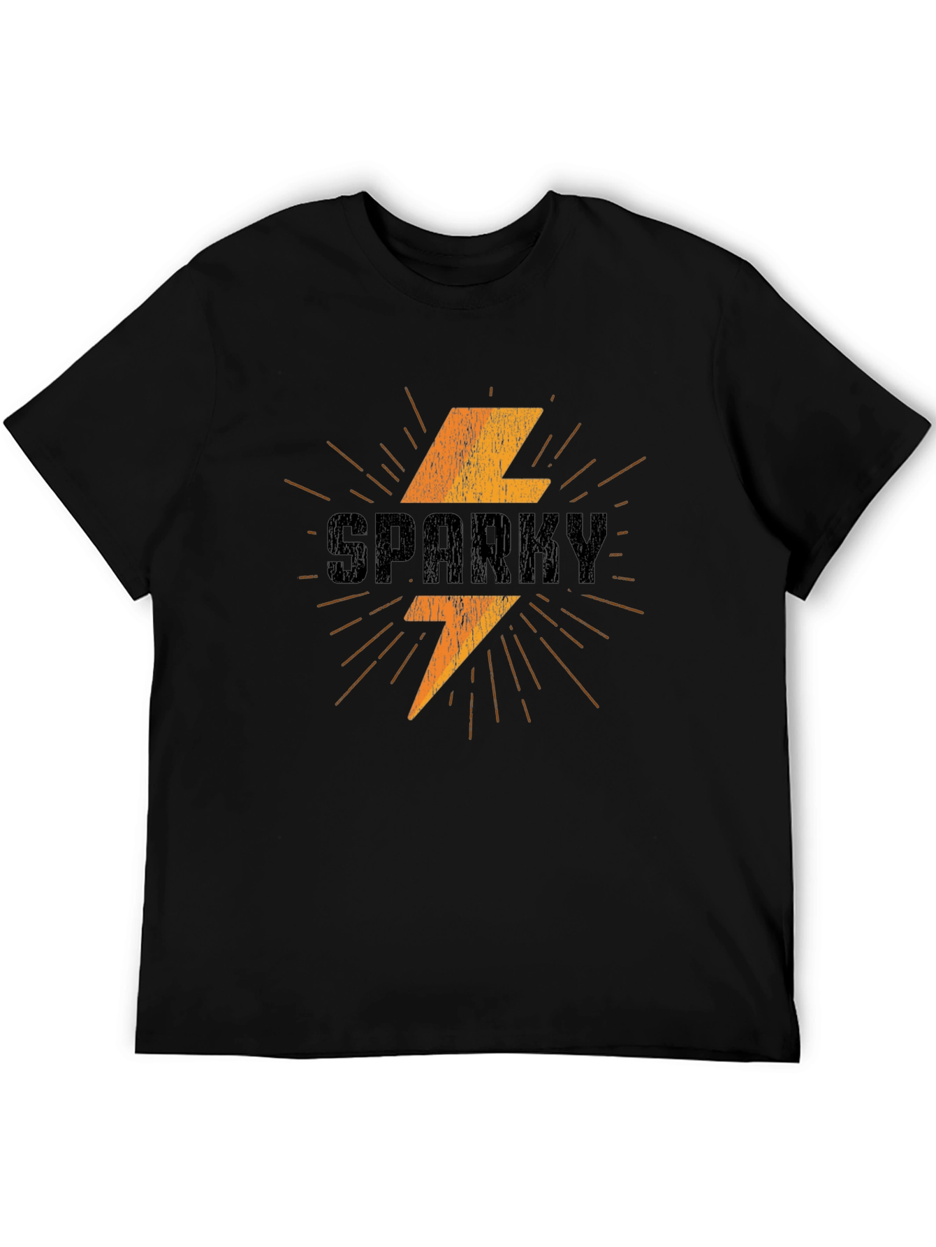 Sparky T-Shirt - Electric Bolt Design Soft Cotton Tee