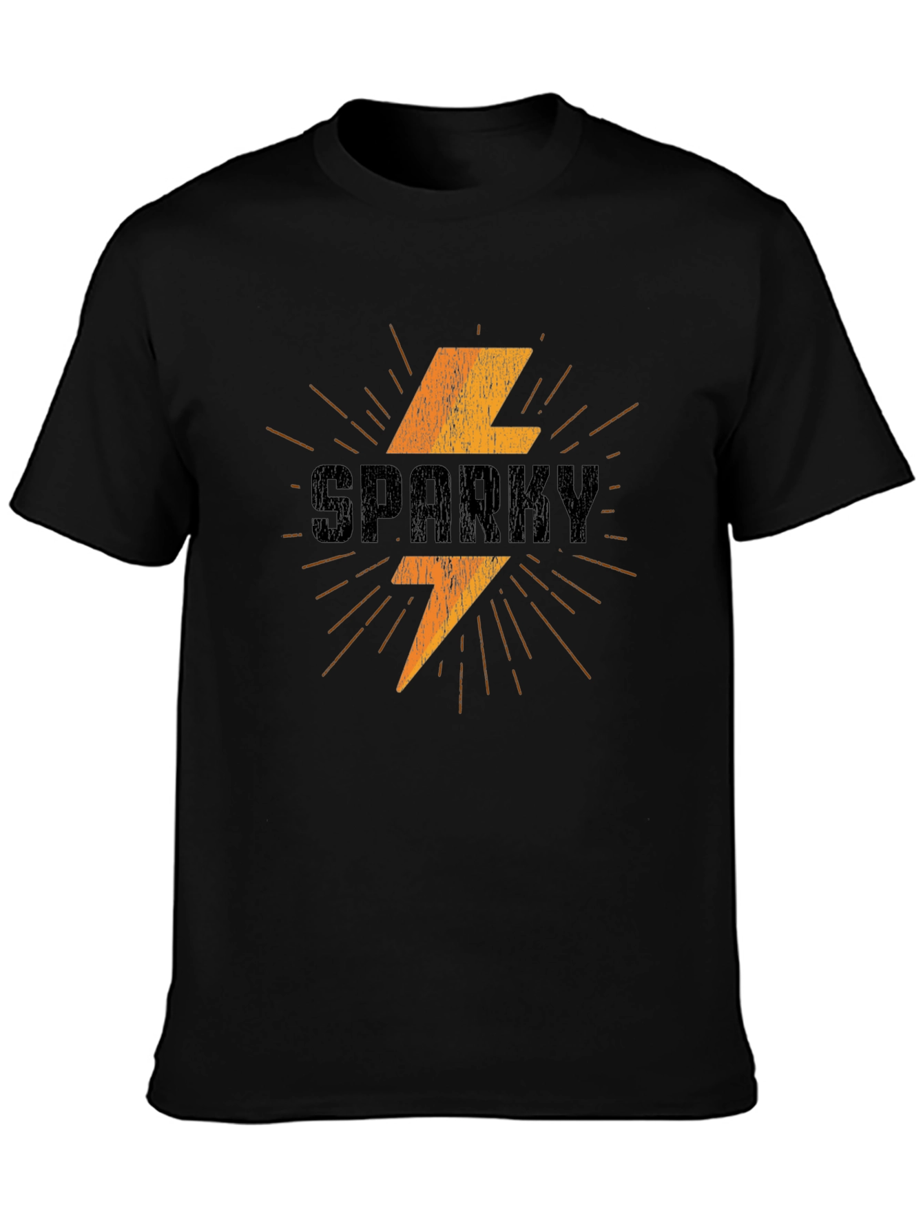 Sparky T-Shirt - Electric Bolt Design Soft Cotton Tee