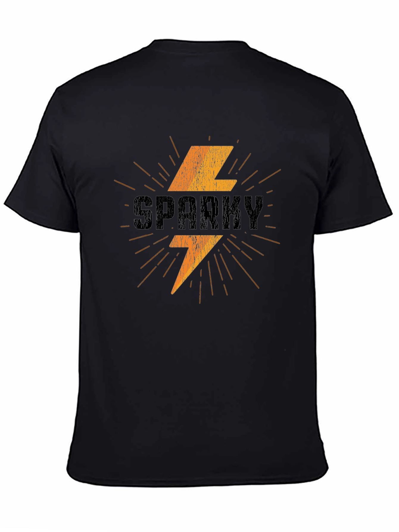 Sparky T-Shirt - Electric Bolt Design Soft Cotton Tee