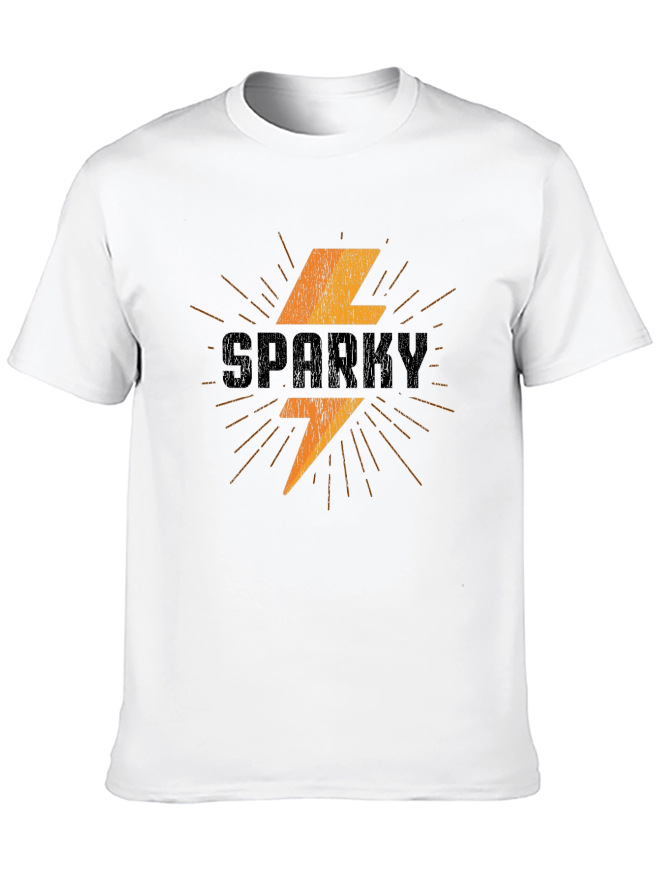 Sparky T-Shirt - Electric Bolt Design Soft Cotton Tee