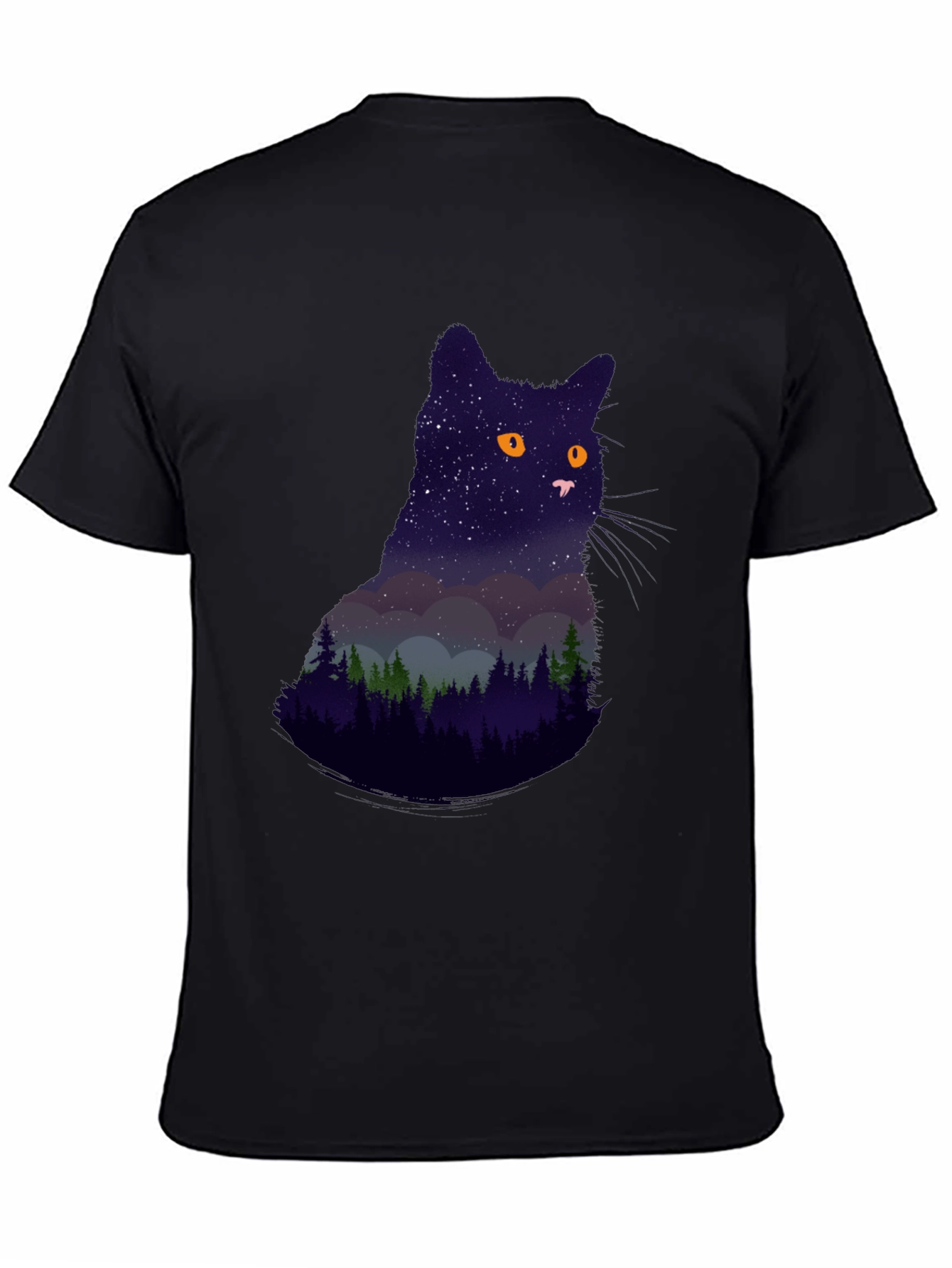 Night Sky Cat Graphic Tee