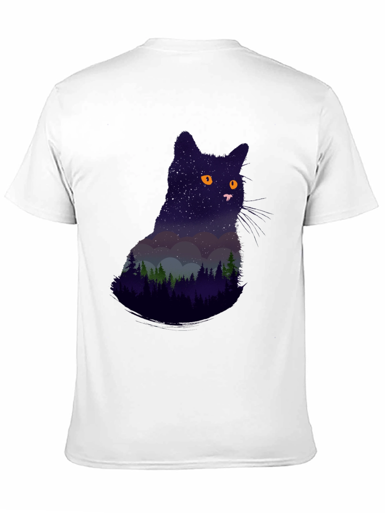 Night Sky Cat Graphic Tee