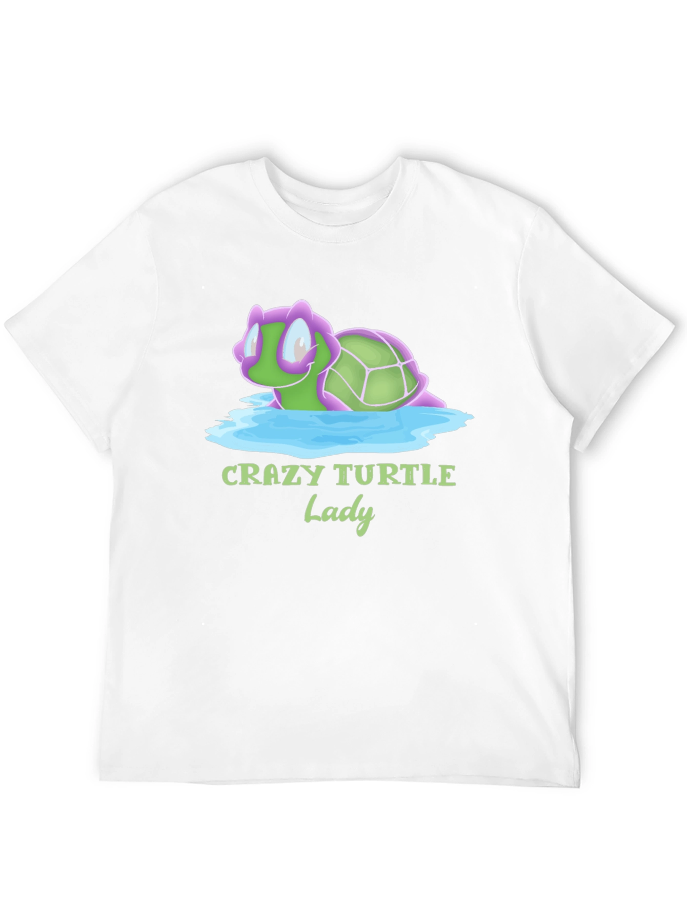 Crazy Turtle Lady Black T-Shirt